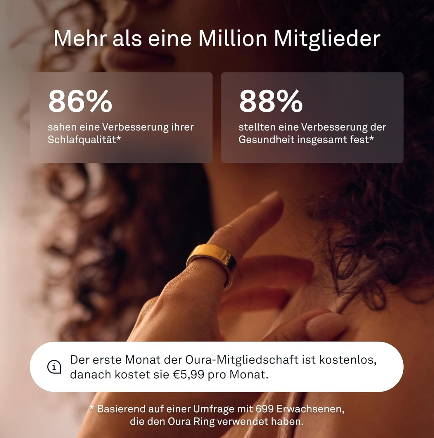 Oura Ring 4 – Gold – Größe 10 – Smart Ring | Messen Sie zuerst mit dem Oura Ring 4 Sizing Kit | Schlaf-Tracking tragbar – Herzfrequenz – Fitness-Tracker – bis zu 8 Tage Akkulaufzeit – Bild 7