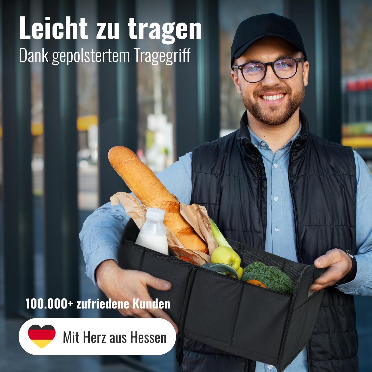 achilles Kofferraum-Organizer – faltbare Kofferraumtasche und viel Stauraum – geräumige und pflegeleichte Faltbox – Innenraum-Organizer für Autozubehör – stabile Basis und Tragegriff – Bild 7
