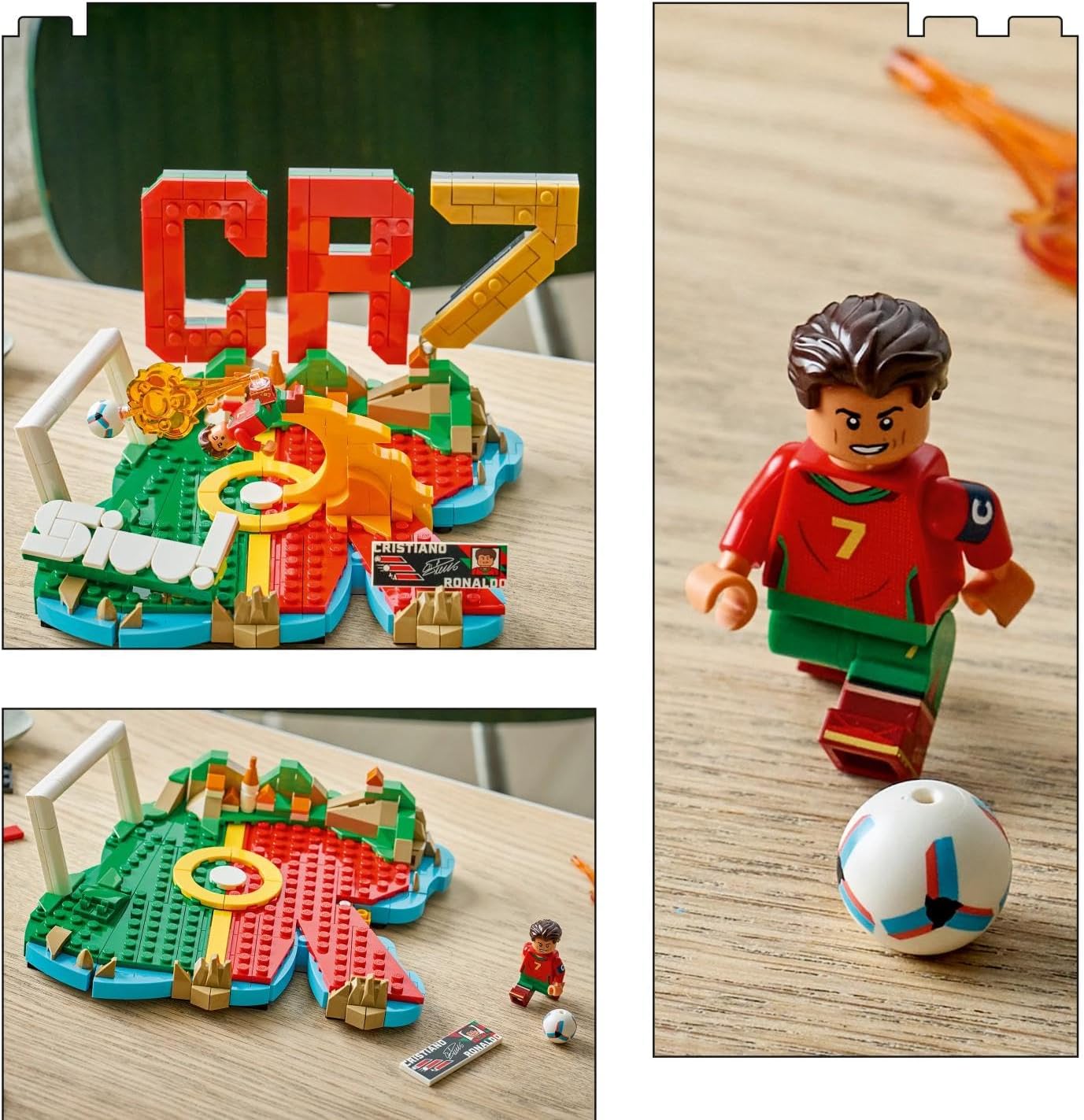 LEGO Editions Cristiano Ronaldo – Fußball-Highlights-Spielzeug – 3D-Modellbau mit Minifigur zum Sammeln – Kinderzimmerdekoration – Geschenk für Jungen, Mädchen ab 10 Jahren und erwachsene Sportfans – Bild 4