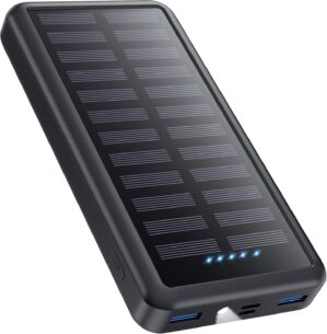 Power Bank USB C 26800 mAh, Solar P...