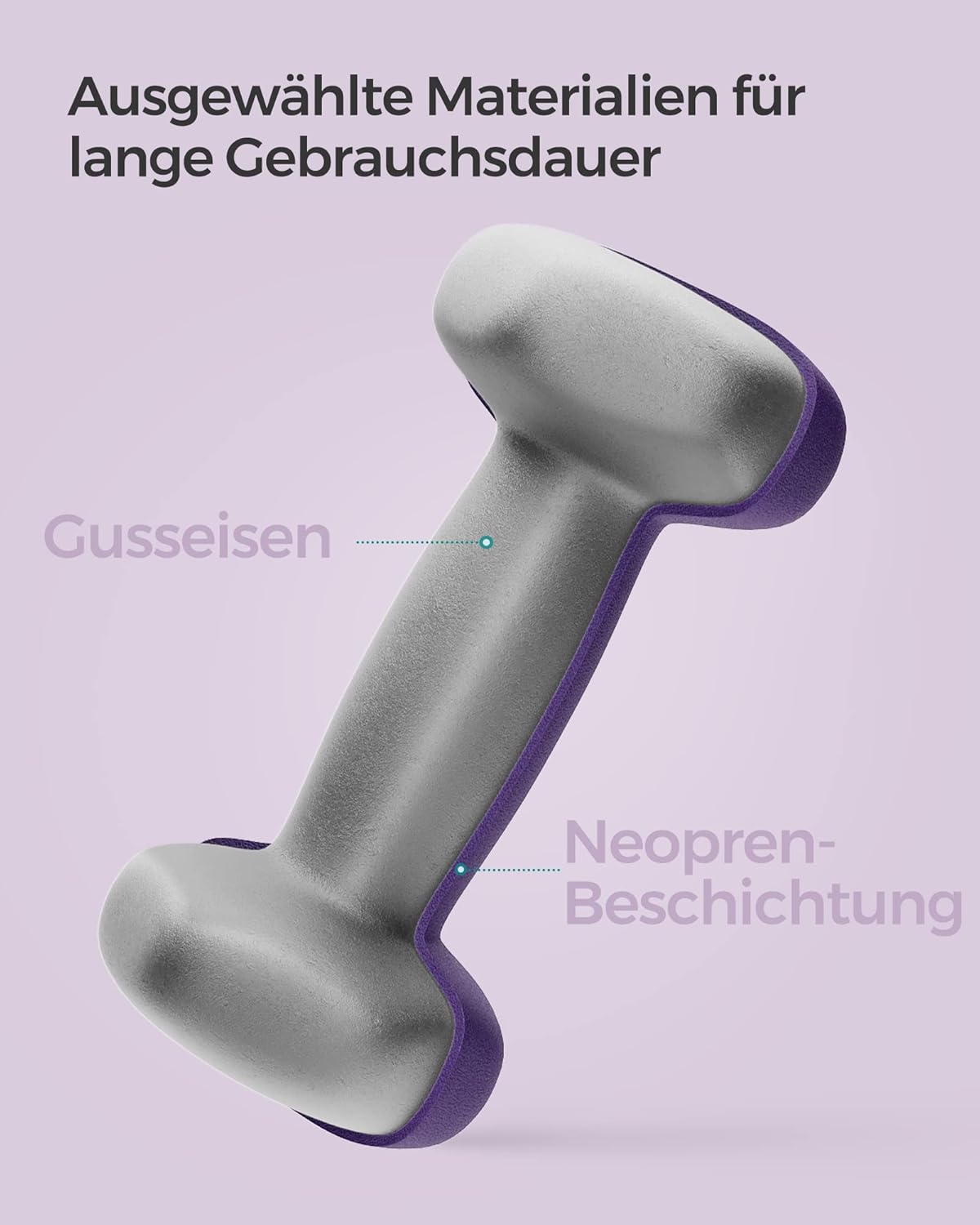 SONGMICS 2er-Pack Sechseckhanteln mit Neoprenbeschichtung für Krafttraining, Fitness, Zuhause – Bild 6