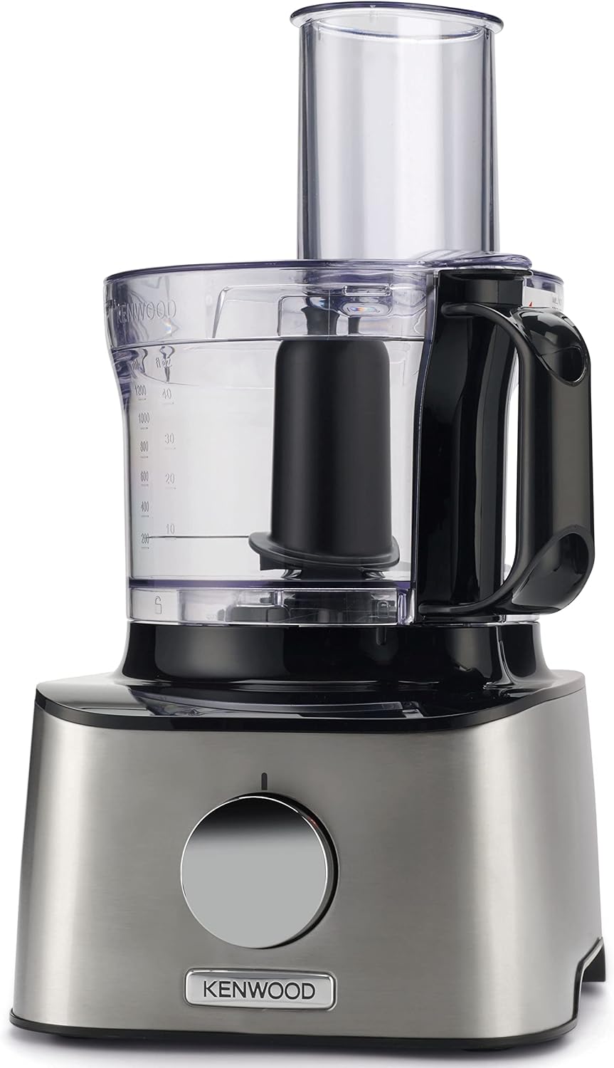 Kenwood FDM301SS Multipro Kompakt-Küchenmaschine, leistungsstarkes Küchengerät mit 2,1-l-Behälter, Acrylmixer, Doppel-Schneebesen, Metallgehäuse – Bild 4