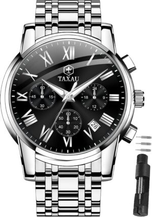 Taxau Uhr mit Datum, leuchtend, was...