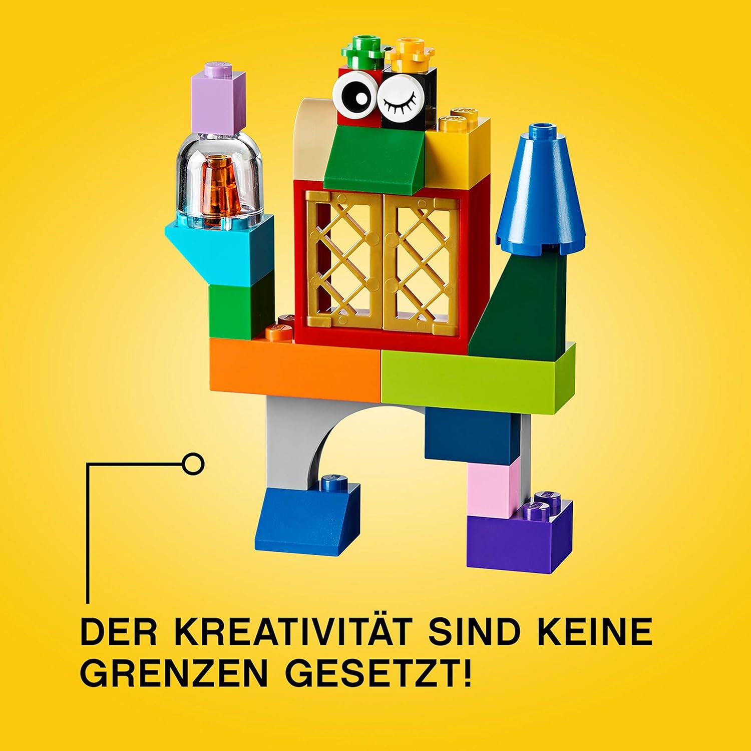 LEGO Classic große Bausteinbox mit kreativen Bausteinen, Kamera, Vespa und Bagger als Bausatz – Bauspielzeug – Weihnachtsgeschenk für Jungen und Mädchen ab 4 Jahren 10698 – Bild 5