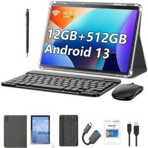 Crelander 10,1 Zoll Android 13 Tabl...