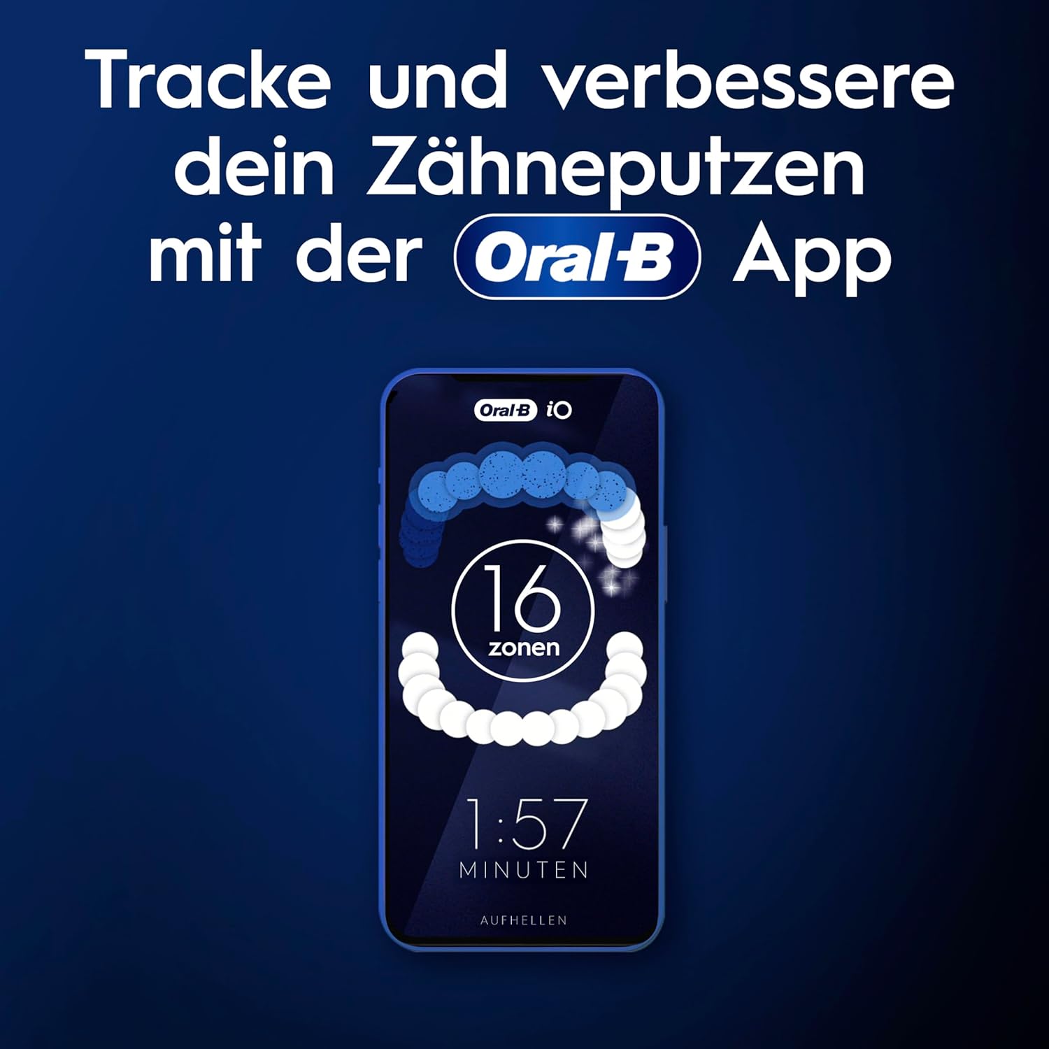 Oral-B iO Series 9 Elektrische Zahnbürste, Doppelpack – Elektrische Zahnbürste, inklusive 3 Ersatz-Zahnbürstenköpfen – 7 Modi für die Zahnpflege, Chip-Testsieger (11/25), entworfen von Braun, Schwarz und Pink – Bild 8