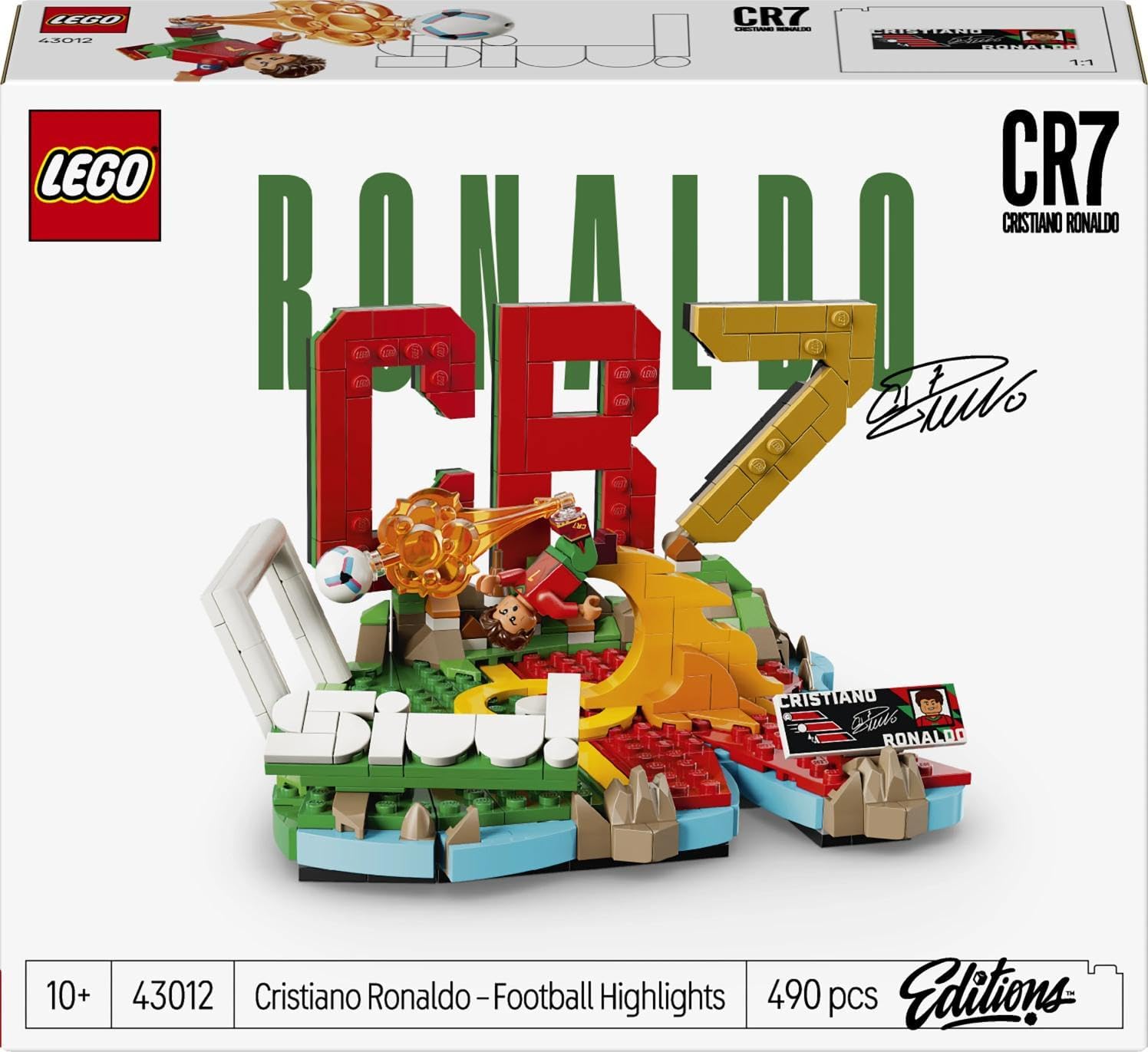 LEGO Editions Cristiano Ronaldo – Fußball-Highlights-Spielzeug – 3D-Modellbau mit Minifigur zum Sammeln – Kinderzimmerdekoration – Geschenk für Jungen, Mädchen ab 10 Jahren und erwachsene Sportfans – Bild 9
