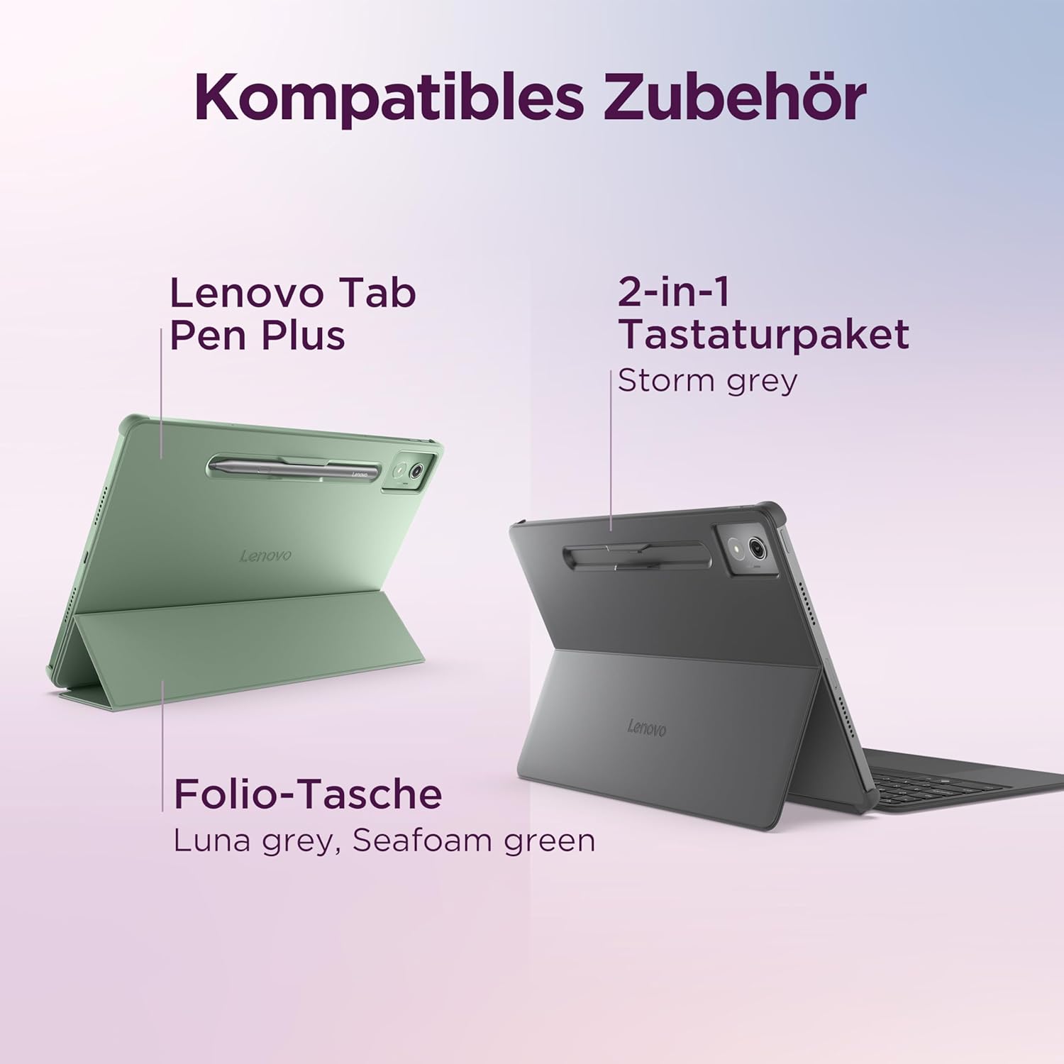 Lenovo Idea Tab Pro Tablet, 12,7 Zoll 3K-Display, MediaTek Dimensity 8300, 8 GB RAM, 256 GB eMMC-Speicher, Android, Luna Grey, inklusive Tab Pen Plus – Bild 11