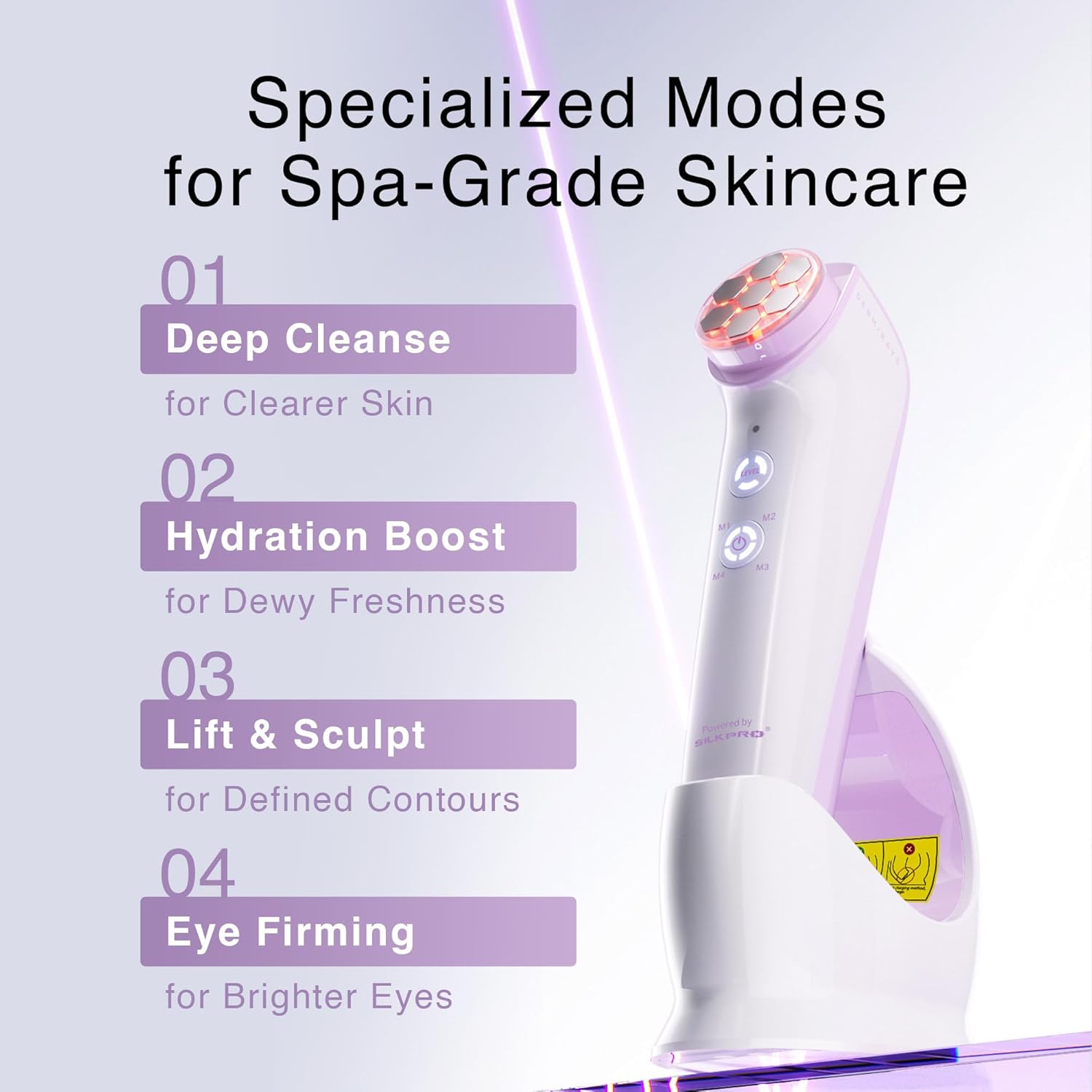 DermRays Cosmetics M1.4 Limo Little Face, LED-Rotlicht, LED-Geräte für Anti-Aging, Gesichtsstraffung, Falten, Brust und Ausstrahlung – Bild 6