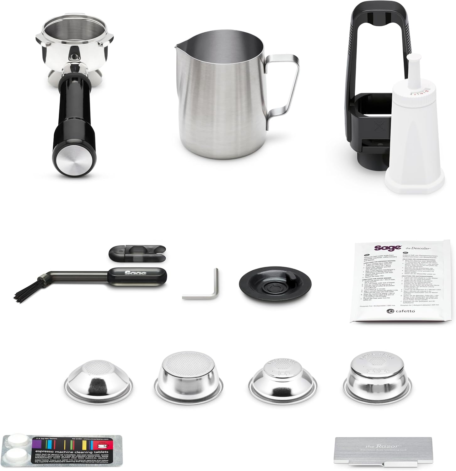 Sage – The Barista Express Impress – Kaffeemaschine mit manuellem Milchaufschäumer und integriertem Mahlwerk – Intelligente Dosierung, 25 Mahleinstellungen – Schwarzer Edelstahl – Bild 9