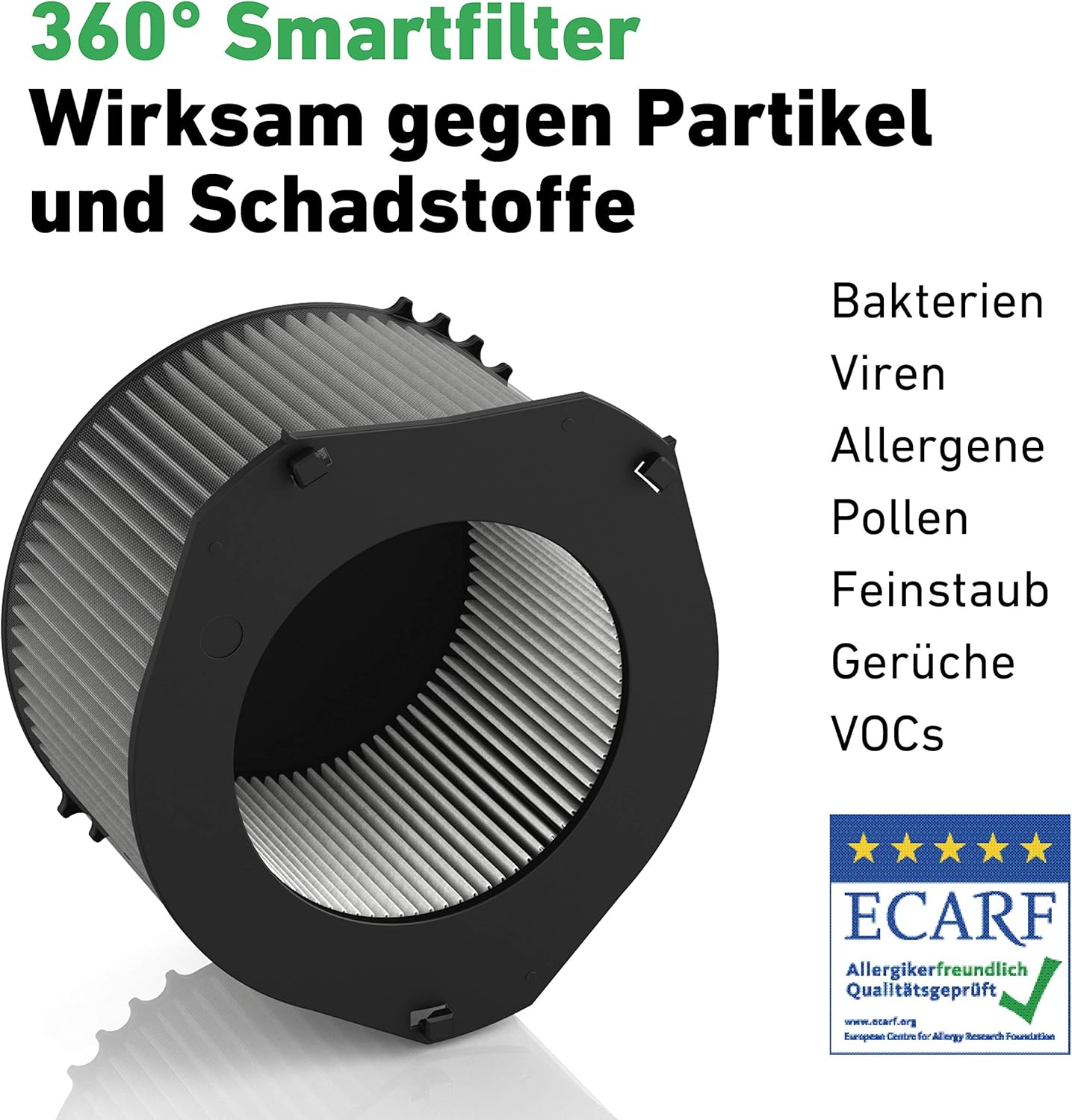 IDEAL - AP40 PRO Luftreiniger bis 50m² | Hergestellt in Deutschland | HEPA-Filter und Aktivkohlefilter, CADR 434 m³/h, 99,99 % Filterleistung (Feinstaub, Allergene, Pollen, Bakterien, Zigarettenrauch, ...) – Bild 7