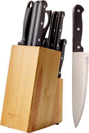 Amazon Basics 14-teiliges Messerblo...