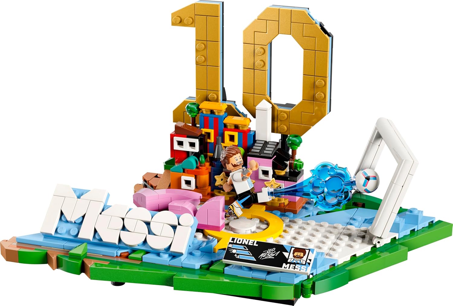 LEGO Editions Lionel Messi – Fußball-Highlights-Spielzeug – 3D-Modellbau mit Minifigur zum Sammeln – Kinderzimmerdekoration – Geschenk für Jungen, Mädchen ab 10 Jahren und erwachsene Sportfans – 43011 – Bild 2