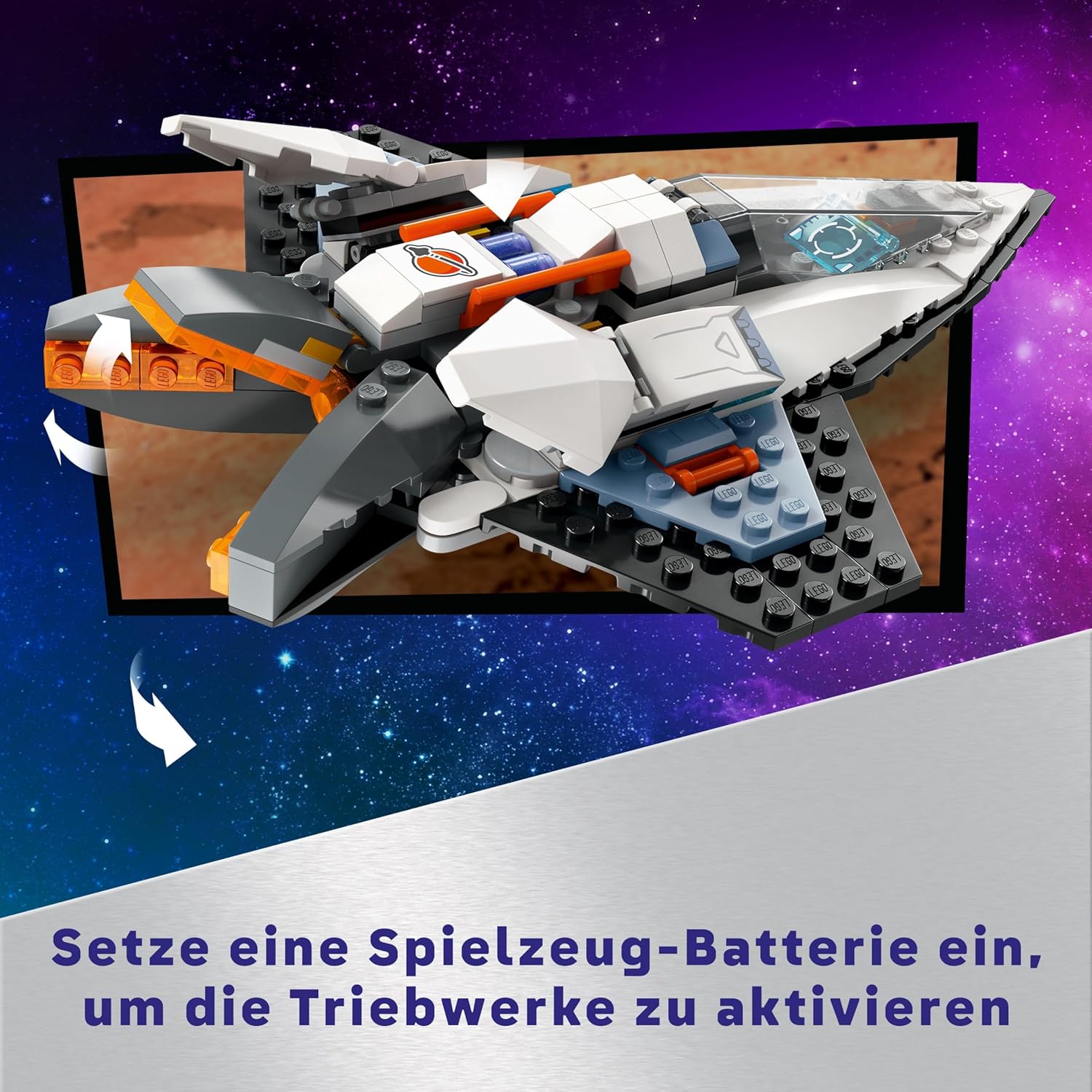 LEGO City Raumschiff, Weltraumspielzeug mit Space Shuttle für Kinder zum Bauen, Jungen und Mädchen ab 6 Jahren, Set mit Astronautenfigur 60430 – Bild 5