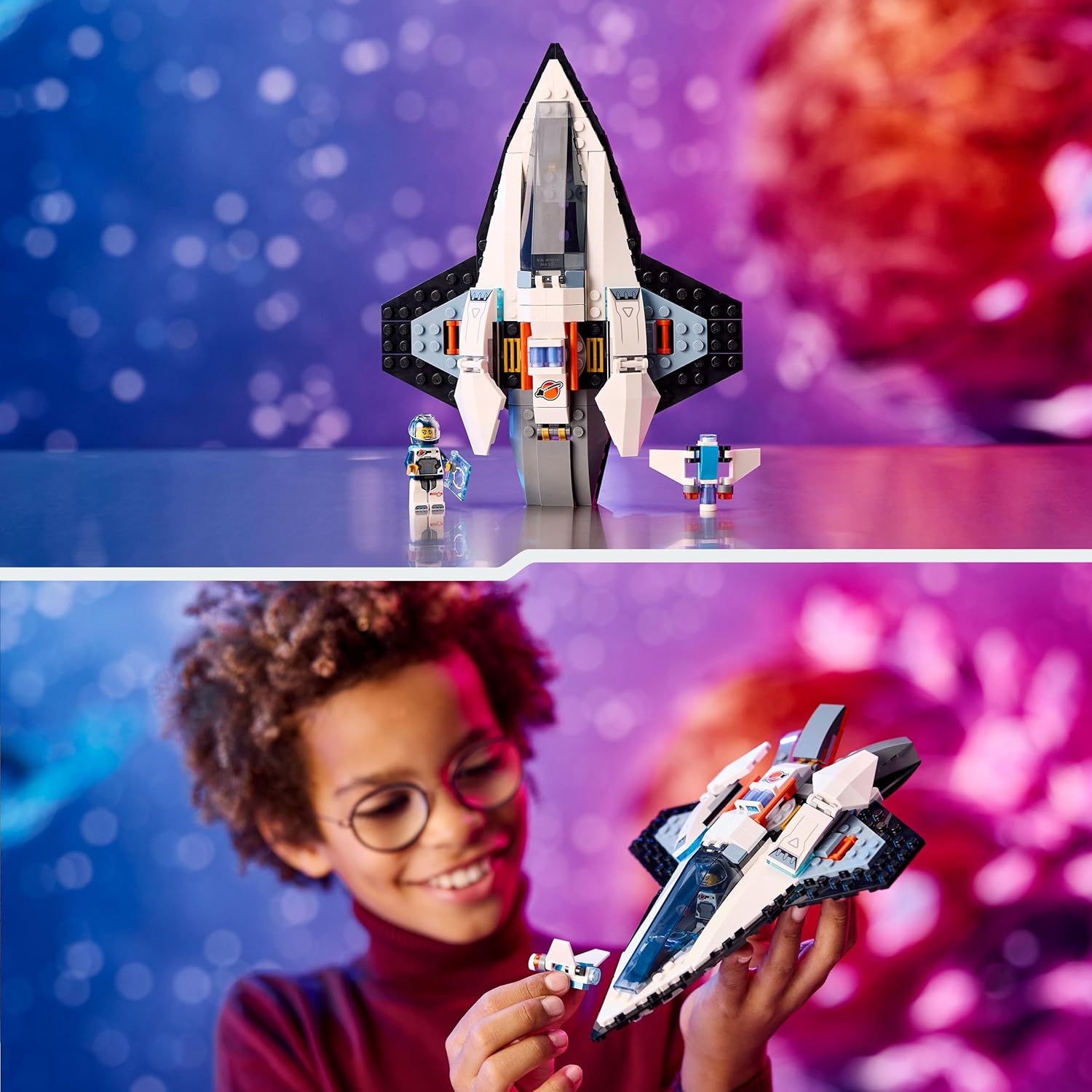LEGO City Raumschiff, Weltraumspielzeug mit Space Shuttle für Kinder zum Bauen, Jungen und Mädchen ab 6 Jahren, Set mit Astronautenfigur 60430 – Bild 10