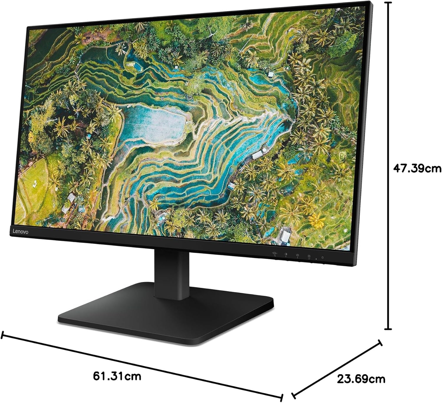 Lenovo L27qe | 27-Zoll-QHD-WLED-Monitor | 2560 x 1440 | 16:9 | 100 Hz | 4 ms Reaktionszeit | IPS-Panel | HDMI | DisplayPort | TÜV Augenschutz | Blendfrei | Rabenschwarz | 4,5 kg – Bild 14
