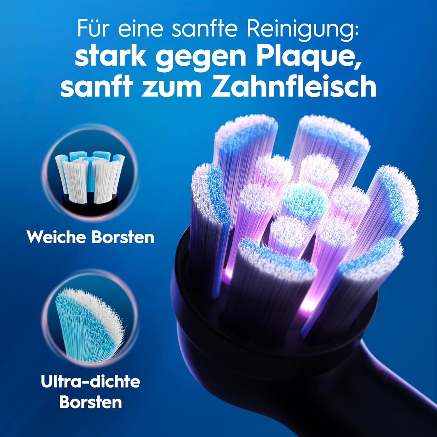 Oral-B iO Series 2 Elektrische Zahnbürste, DUO-Pack, zwei Zahnbürstenköpfe, 3 Putzmodi für die Zahnpflege, Reiseetui, Reise-Nachfüllhalter, entworfen von Braun, Nachtschwarz/Waldgrün – Bild 16