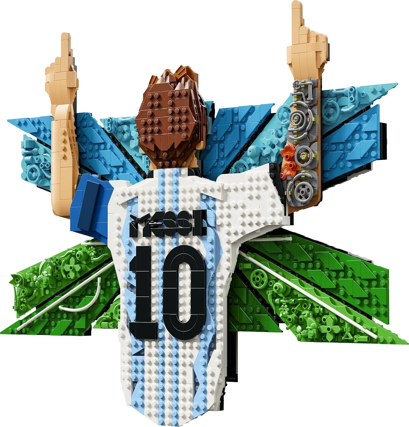 LEGO Editions Lionel Messi – Torjubel – 3D-DIY-Wandbild-Set – DIY-Dekoration für Kinder – Fußball-Geschenk für Jugendliche ab 14 Jahren, Mädchen, Jungen und erwachsene Sportfans – 43018 – Bild 9