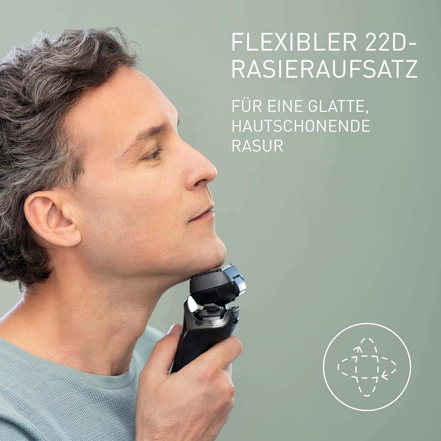 Panasonic ES-LS6A-K803 Nass- und Trockenrasierer mit 6 Klingen für Männer, kabelloser Premium-Rasierer, reaktionsfähiger Bartsensor, japanische Stahlklingen, Multi-Flex-22D-Kopf, mattschwarz – Bild 7
