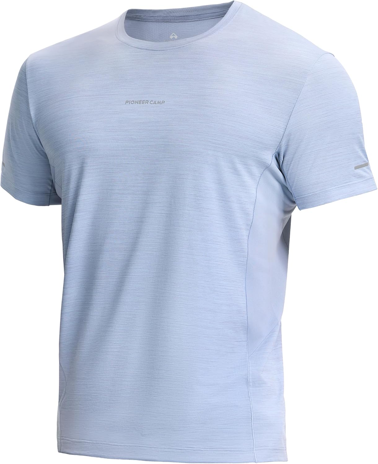 Pioneer Camp Sports T-Shirts, Herren atmungsaktives Laufshirt, schnell trocknendes Funktionsshirt, antibakteriell und geruchshemmend mit reflektierenden Streifen, ideal für Fitness, Training und Sommer.