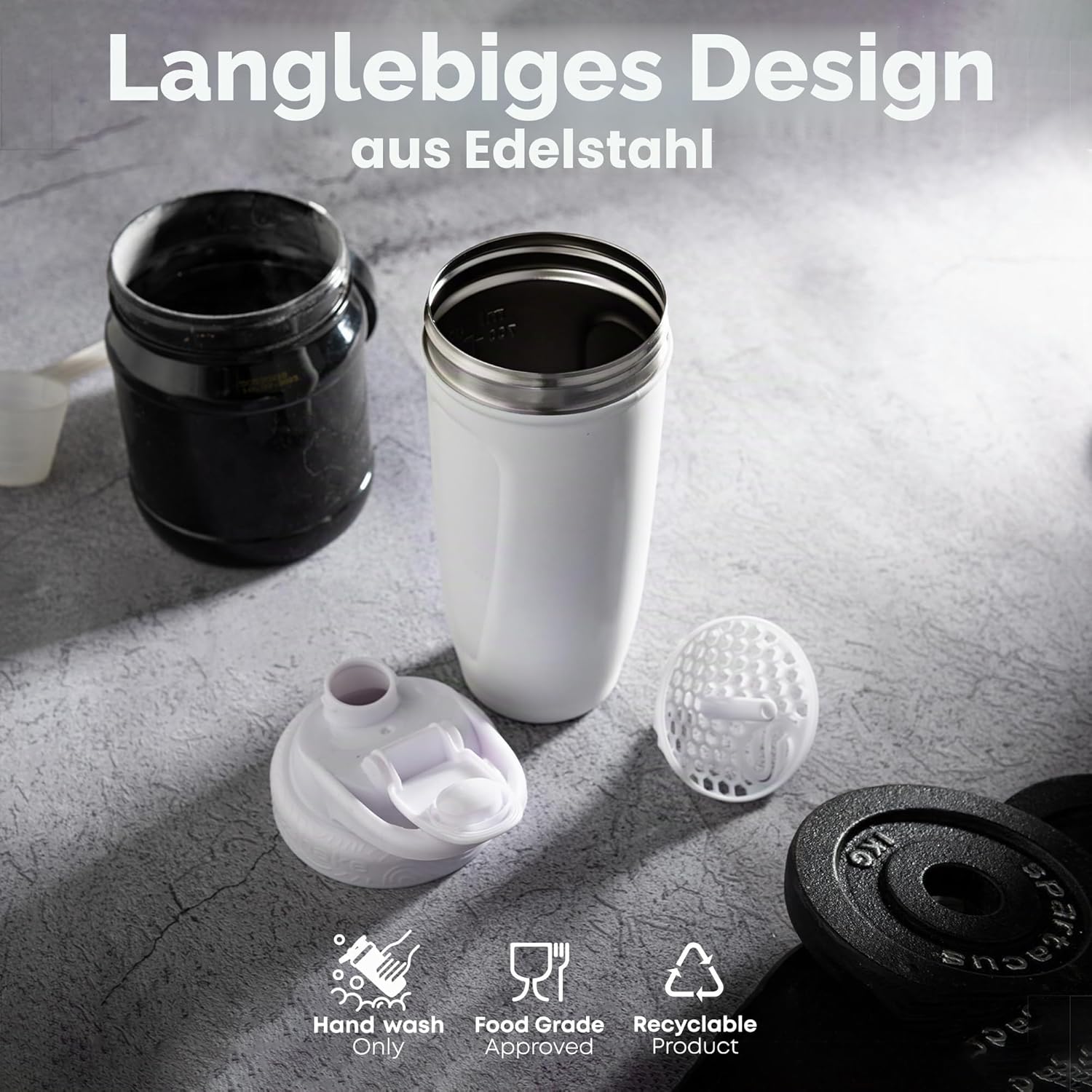 SmartShake Reforce Edelstahl – Game Of Thrones, I Drink and I Know Things – 900 ml – Bild 4