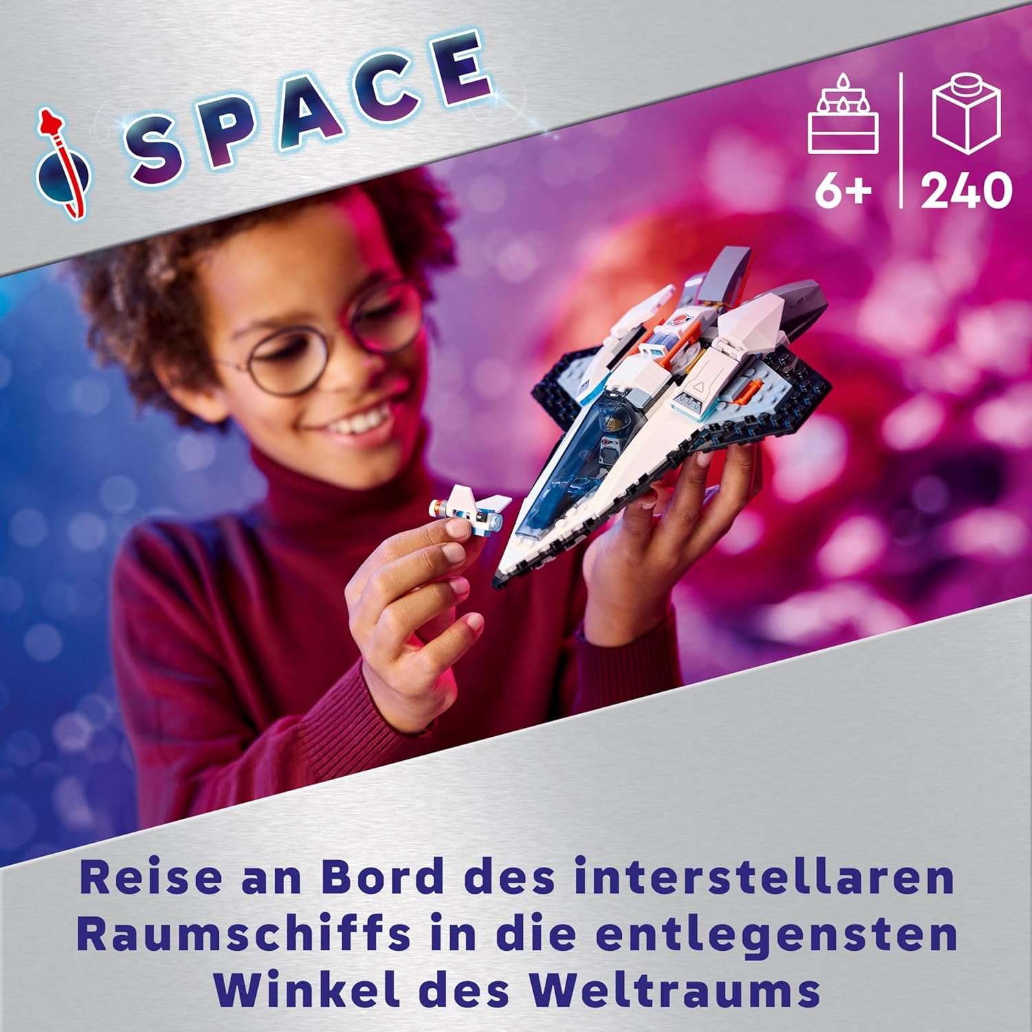 LEGO City Raumschiff, Weltraumspielzeug mit Space Shuttle für Kinder zum Bauen, Jungen und Mädchen ab 6 Jahren, Set mit Astronautenfigur 60430 – Bild 3