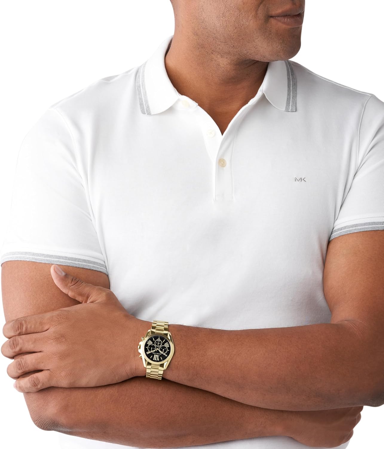 Michael Kors Bradshaw Uhr für Damen, 43 mm Quarz-Chronographenwerk mit Edelstahlarmband – Bild 2