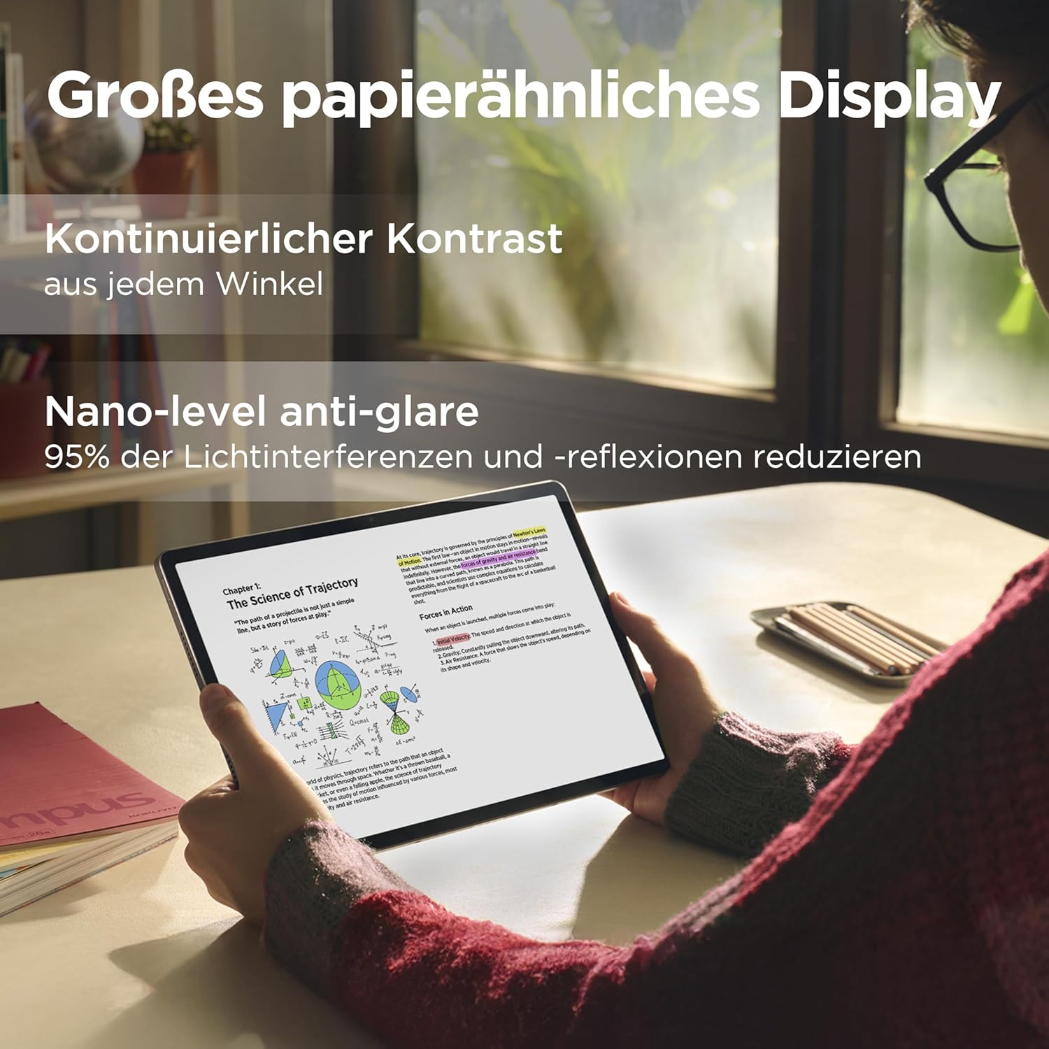 Lenovo Idea Tab Pro Tablet, 12,7 Zoll 3K-Display, MediaTek Dimensity 8300, 8 GB RAM, 256 GB eMMC-Speicher, Android, Luna Grey, inklusive Tab Pen Plus – Bild 8