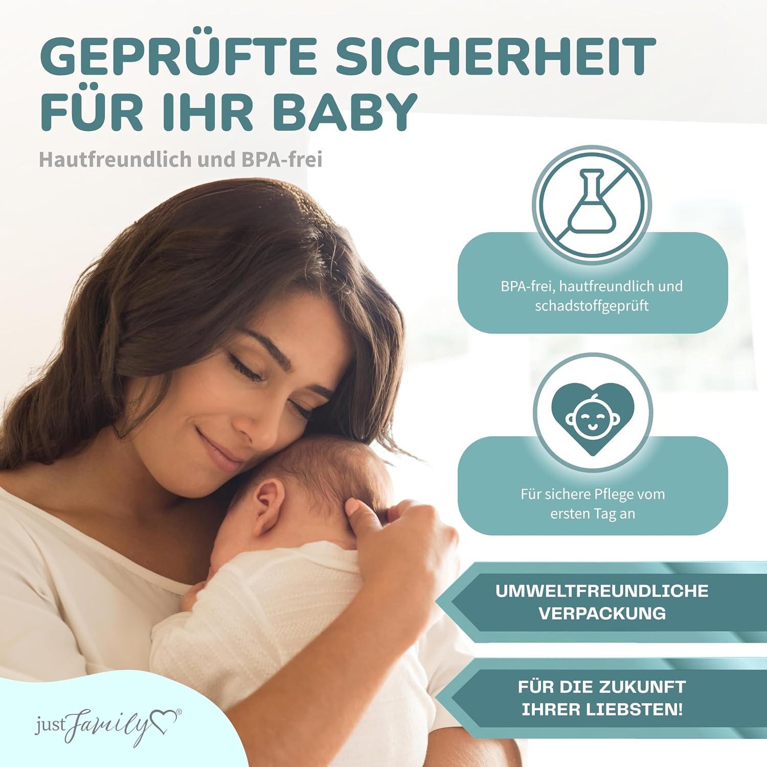 Babypflege-Set Neugeborene (Beige) – 11-teiliges Neugeborenen-Set mit hochwertiger Baby-Nagelschere, Fieberthermometer, Bürste und mehr – ideal als Erstausstattung für Neugeborene – Bild 5