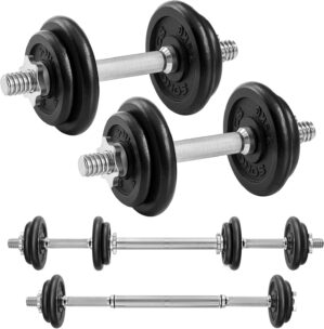 Songmics Gusseisen-Hantel-Set, vers...