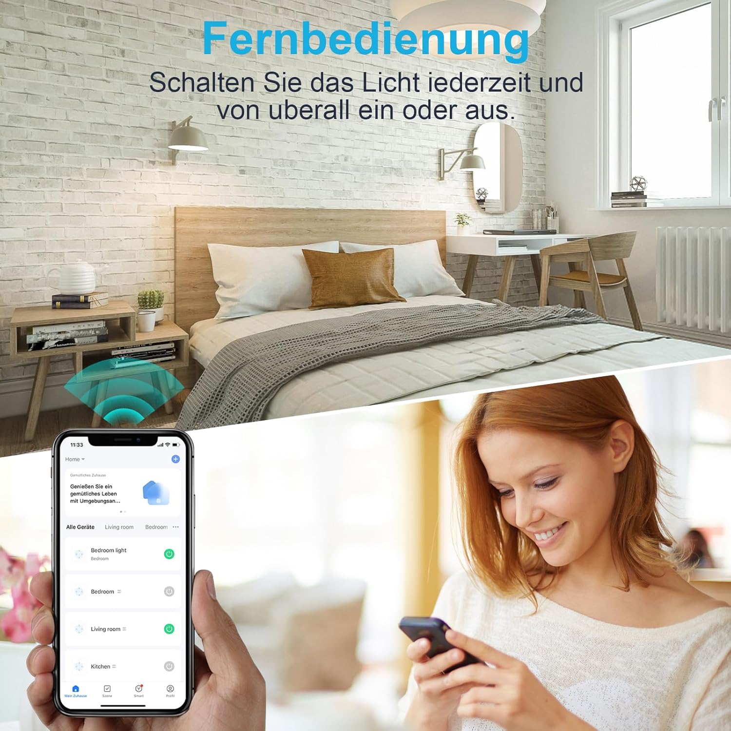 EIGHTREE Smarte WLAN-Steckdose, Smart Home WLAN-Steckdose mit Stromverbrauchsmessung, Zeitplan, Fernzugriff, TÜV-zertifiziert, 16 A, funktioniert mit Alexa, Google Home, SmartThings, 4 Stück – Bild 6