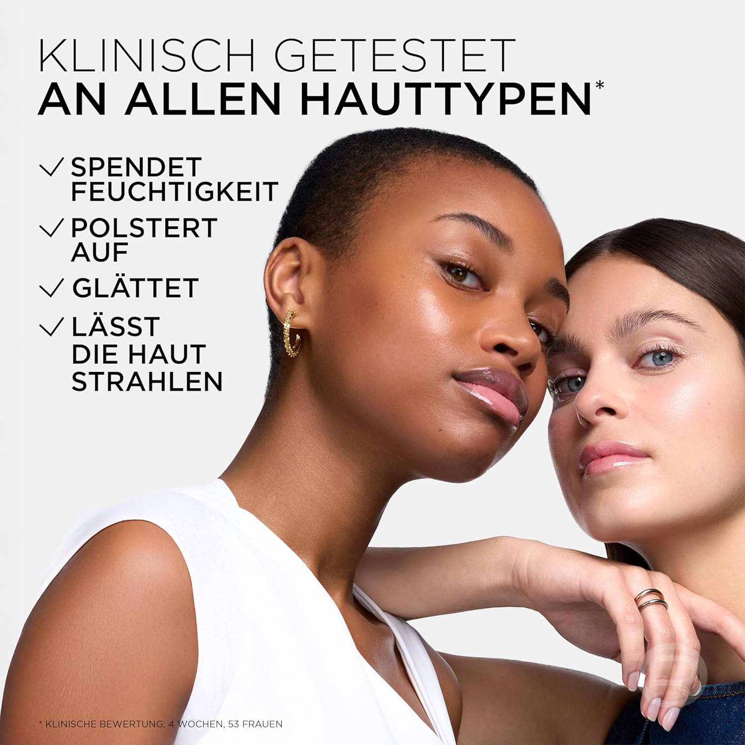 L'Oréal Paris Glass Skin Feuchtigkeitsfluid, für pralle und strahlende Haut, mit Hyaluronsäure + 5 % (Vitamin B3 + Pro B5 + C), glättendes Anti-Aging-Gesichtsfluid, Revitalift Filler, 50 ml – Bild 9