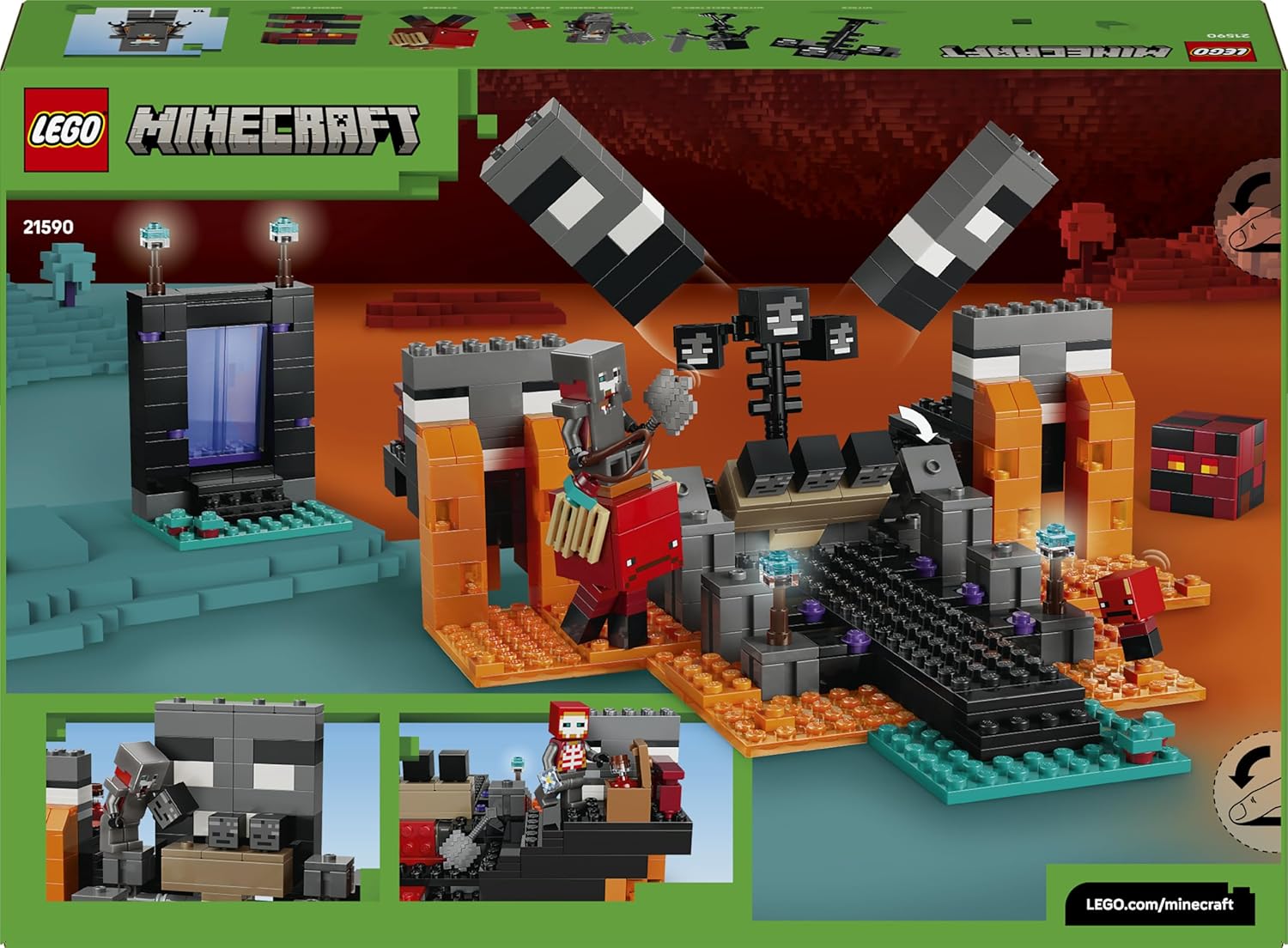 LEGO Minecraft Duell mit dem Wither – Geschenk für junge Gamer – Merchandising für Fans – Minecraft – Bauset mit vielen Kreaturen und Werkbank für Jungen und Mädchen ab 8 Jahren – 21590 – Bild 12