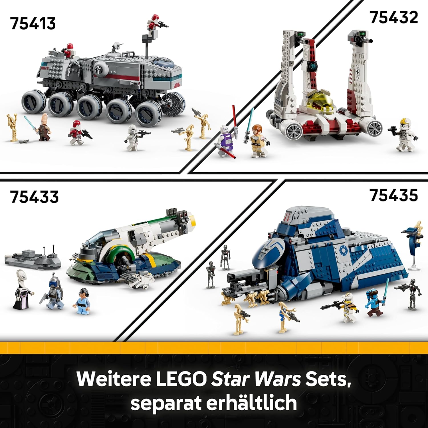 LEGO Star Wars Clone Soldiers of the 327th Star Corps Battle Pack – Spielzeug für Kinder ab 7 Jahren – Minifiguren zum Bauen und Sammeln – Kreatives Geschenk für Jungen und Mädchen – 75431 – Bild 7