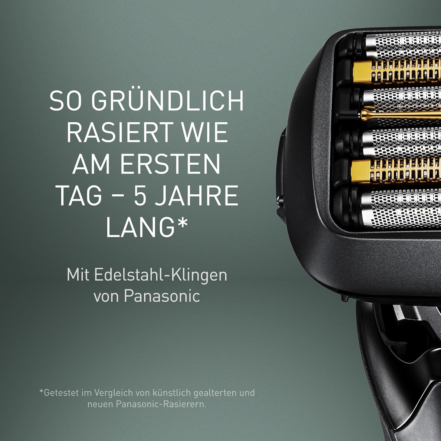 Panasonic ES-LS6A-K803 Nass- und Trockenrasierer mit 6 Klingen für Männer, kabelloser Premium-Rasierer, reaktionsfähiger Bartsensor, japanische Stahlklingen, Multi-Flex-22D-Kopf, mattschwarz – Bild 3