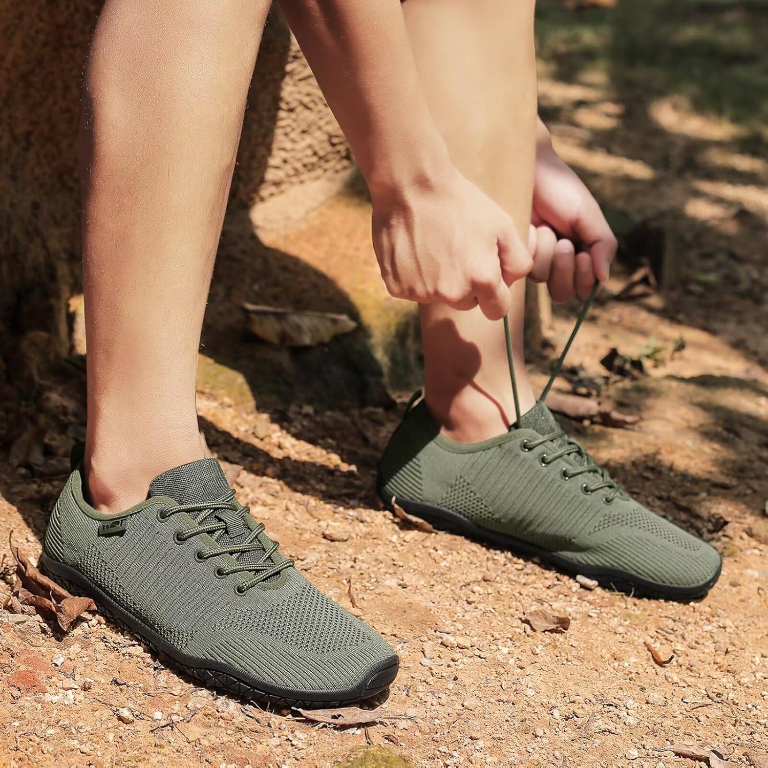 Geweo Barfußschuhe Damen Herren Barfußschuhe Laufschuhe Barfußsneaker Breite Zehenbox Zero-Drop-Sohle Leicht Atmungsaktiv Rutschfest Größe 37-47 – Bild 2