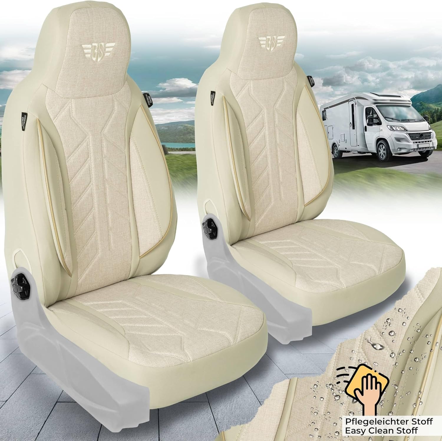 BREMER SITZBEZÜGE Wohnmobil-Sitzbezüge für Fiat Ducato Jumper Boxer PLKT205 – Bild 4