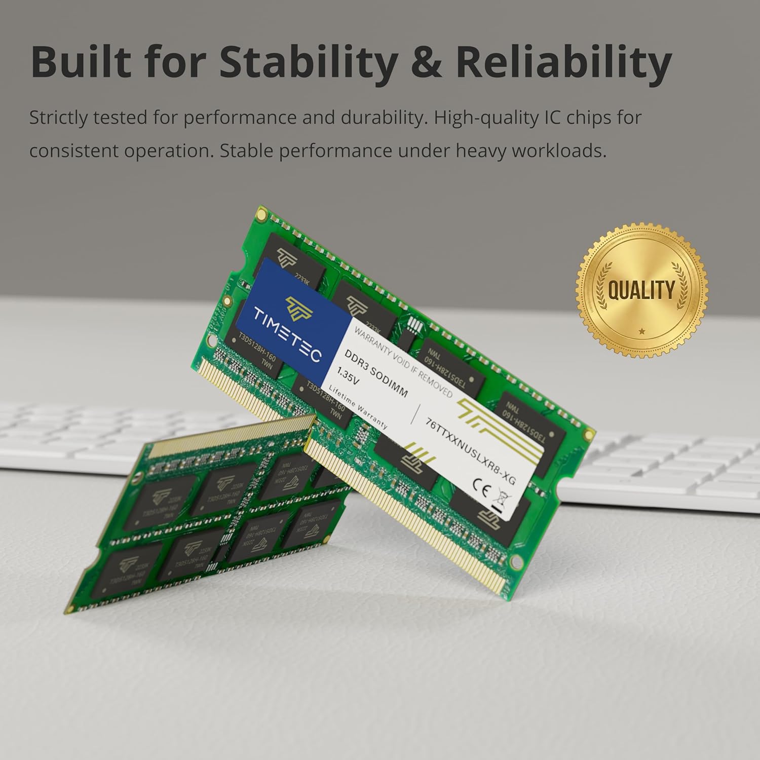 Timetec Hynix IC 8 GB DDR3L 1600 MHz PC3-12800 ungepuffert Non-ECC 1,35 V CL11 2Rx8 Dual Rank 204 Pin SODIMM Laptop Notebook Computer Speicher RAM Modul Upgrade (8 GB) – Bild 5