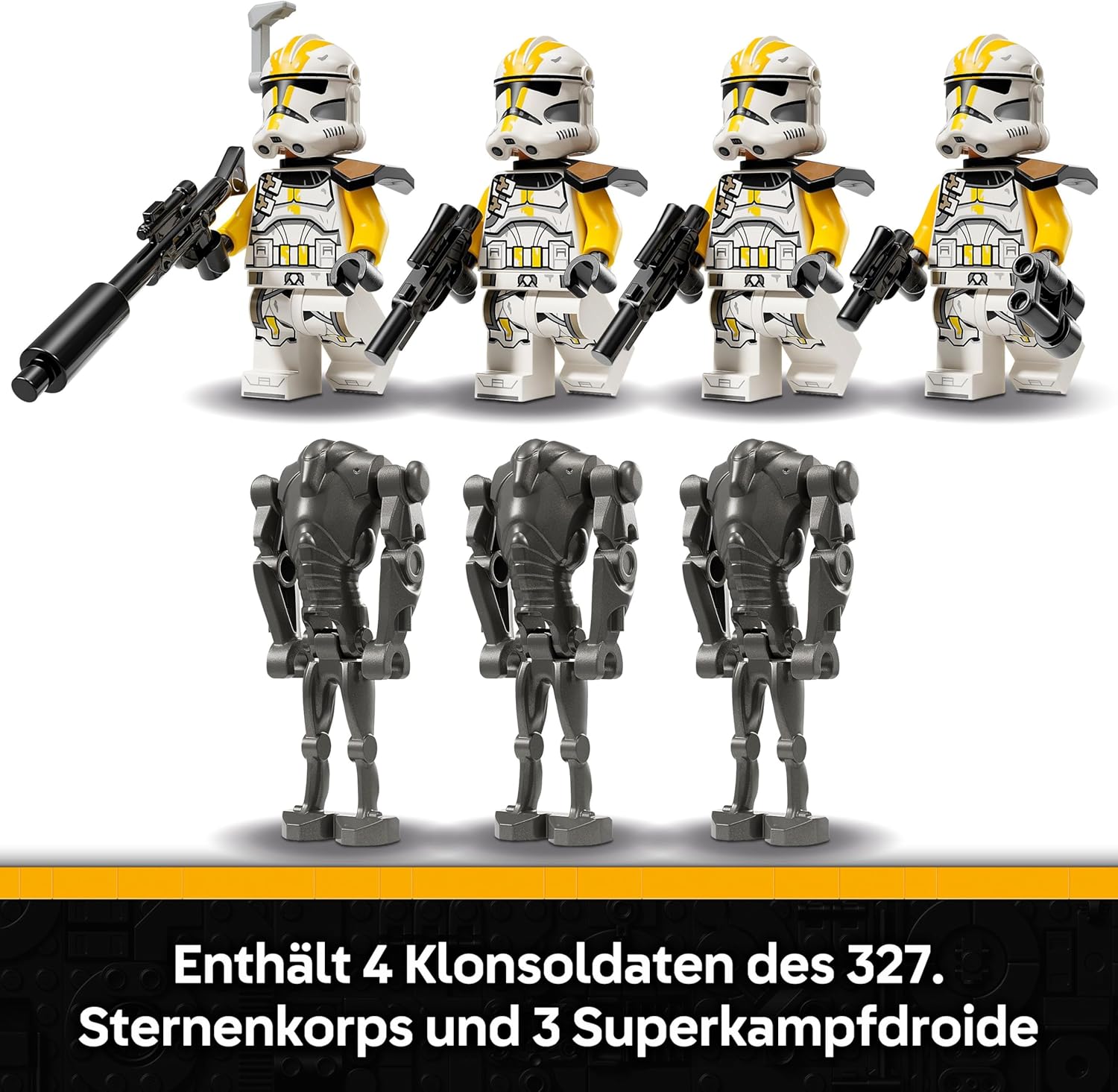 LEGO Star Wars Clone Soldiers of the 327th Star Corps Battle Pack – Spielzeug für Kinder ab 7 Jahren – Minifiguren zum Bauen und Sammeln – Kreatives Geschenk für Jungen und Mädchen – 75431 – Bild 5