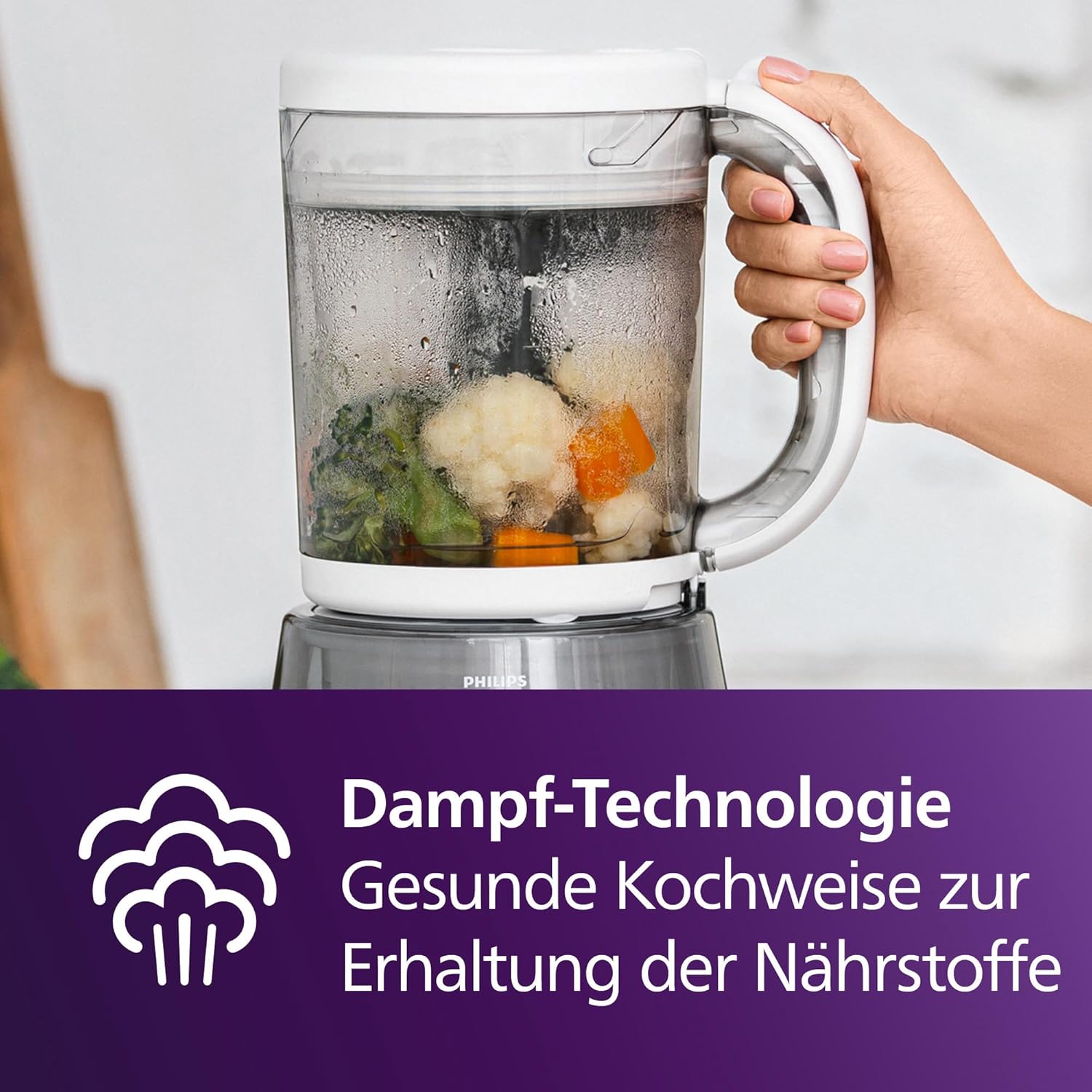 Philips Avent 4-in-1 Babynahrungszubereiter SCF883/01 Weiß – Bild 5