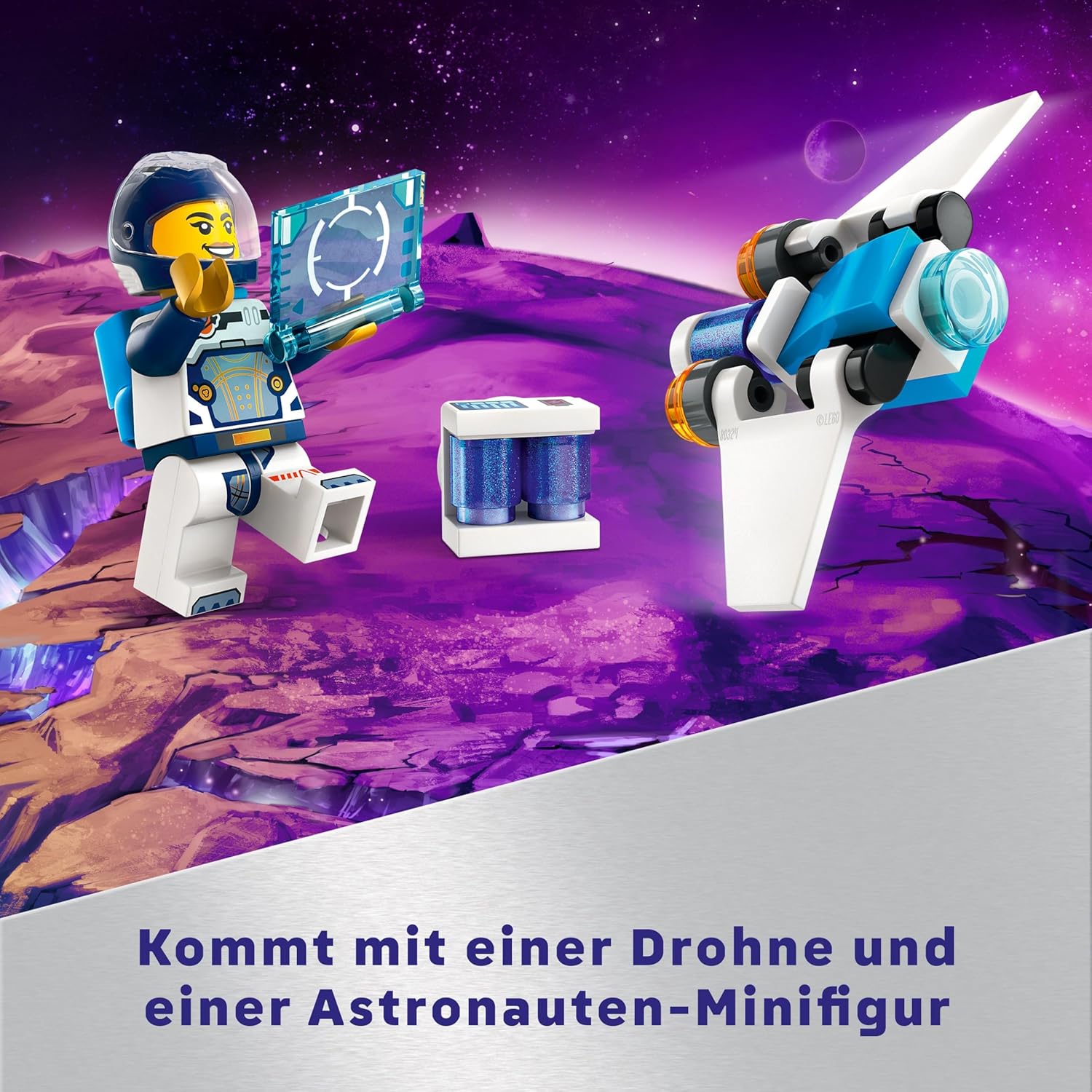 LEGO City Raumschiff, Weltraumspielzeug mit Space Shuttle für Kinder zum Bauen, Jungen und Mädchen ab 6 Jahren, Set mit Astronautenfigur 60430 – Bild 6