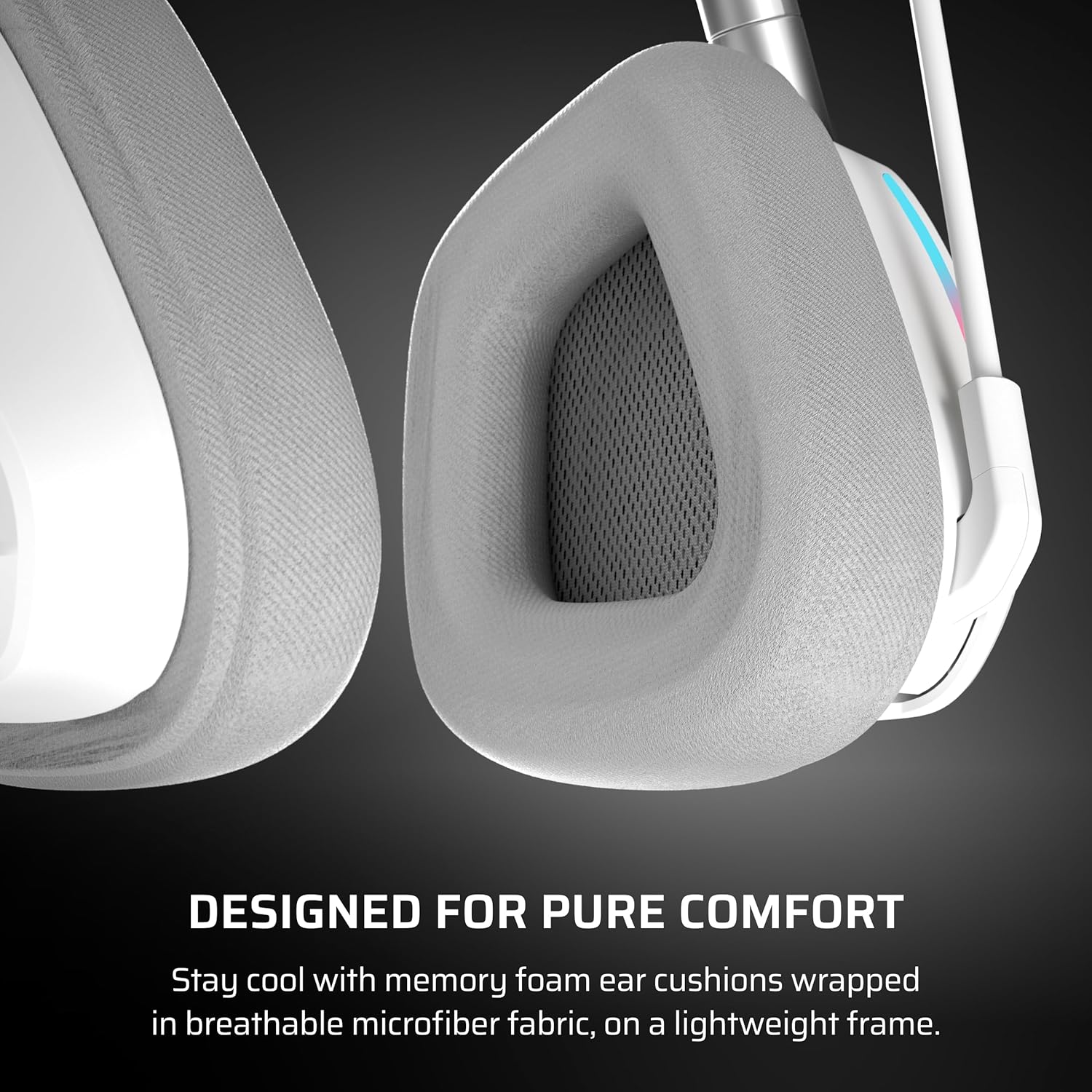 Corsair Void v2 Kabelloses Gaming-Headset – Weiß | Bluetooth, Dolby Atmos, 70-Stunden-Akku, kabellos, Dualband-Schnellladung, PC, PS5, PS4, Switch und Mobiltelefon – Bild 7