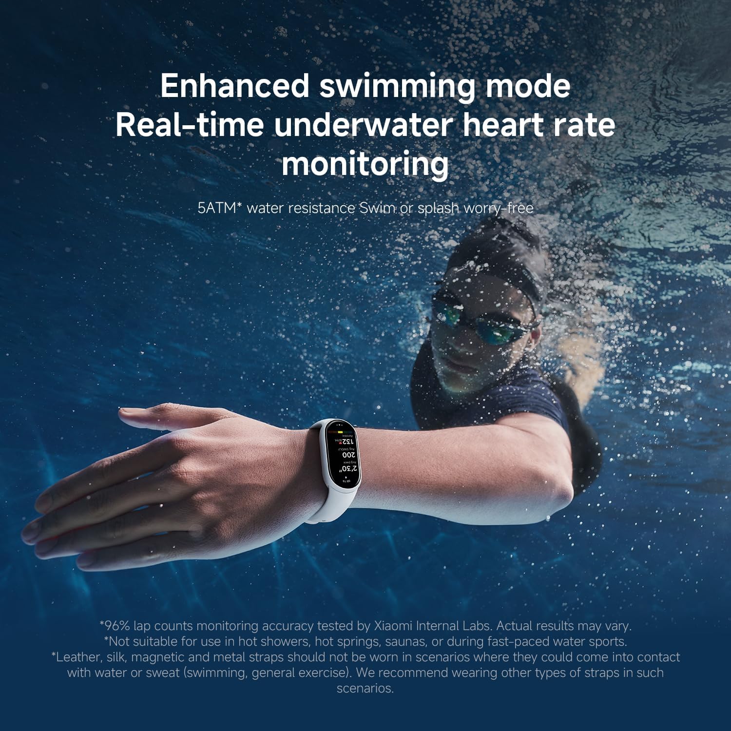 Xiaomi Smart Band 10, Smartwatch, Fitness-Tracker, 1,72-Zoll-AMOLED-Display, 21-Tage-Akku, 5ATM Wasserbeständigkeit, SPO₂- und Herzfrequenzmesser, Schlafmonitor, 150+ Sportmodi, Pink – Bild 10