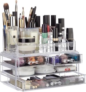 Relaxdays, Make-up-Organizer, klein...