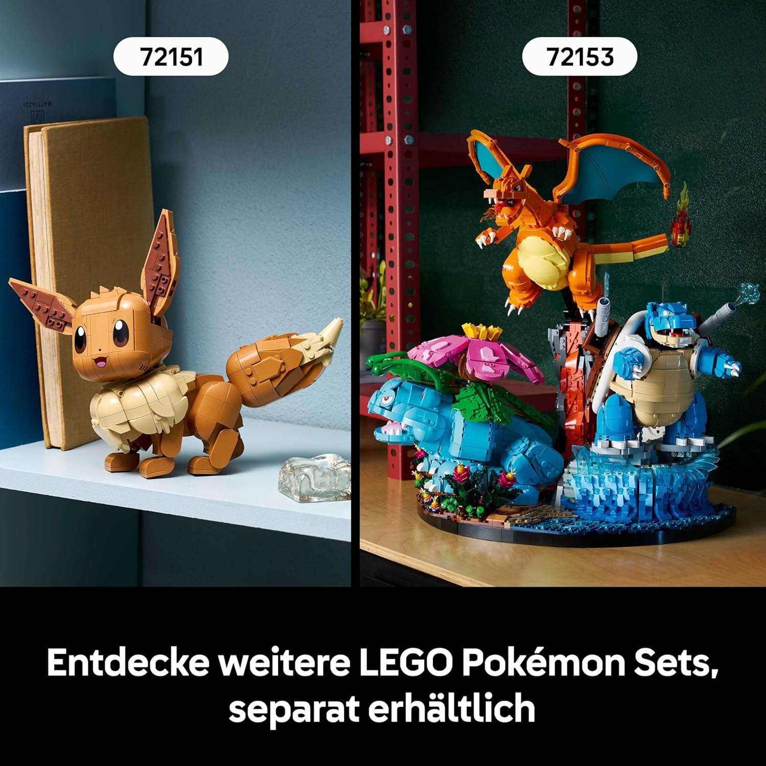 LEGO Pokémon Pikachu und Pokéball – Bauset für Erwachsene – Modellbau mit beweglicher Anime-Figur und dynamischem Ständer – DIY-Dekoration für Zimmer oder Schreibtisch – Geschenk für Gaming-Fans – 72152 – Bild 8
