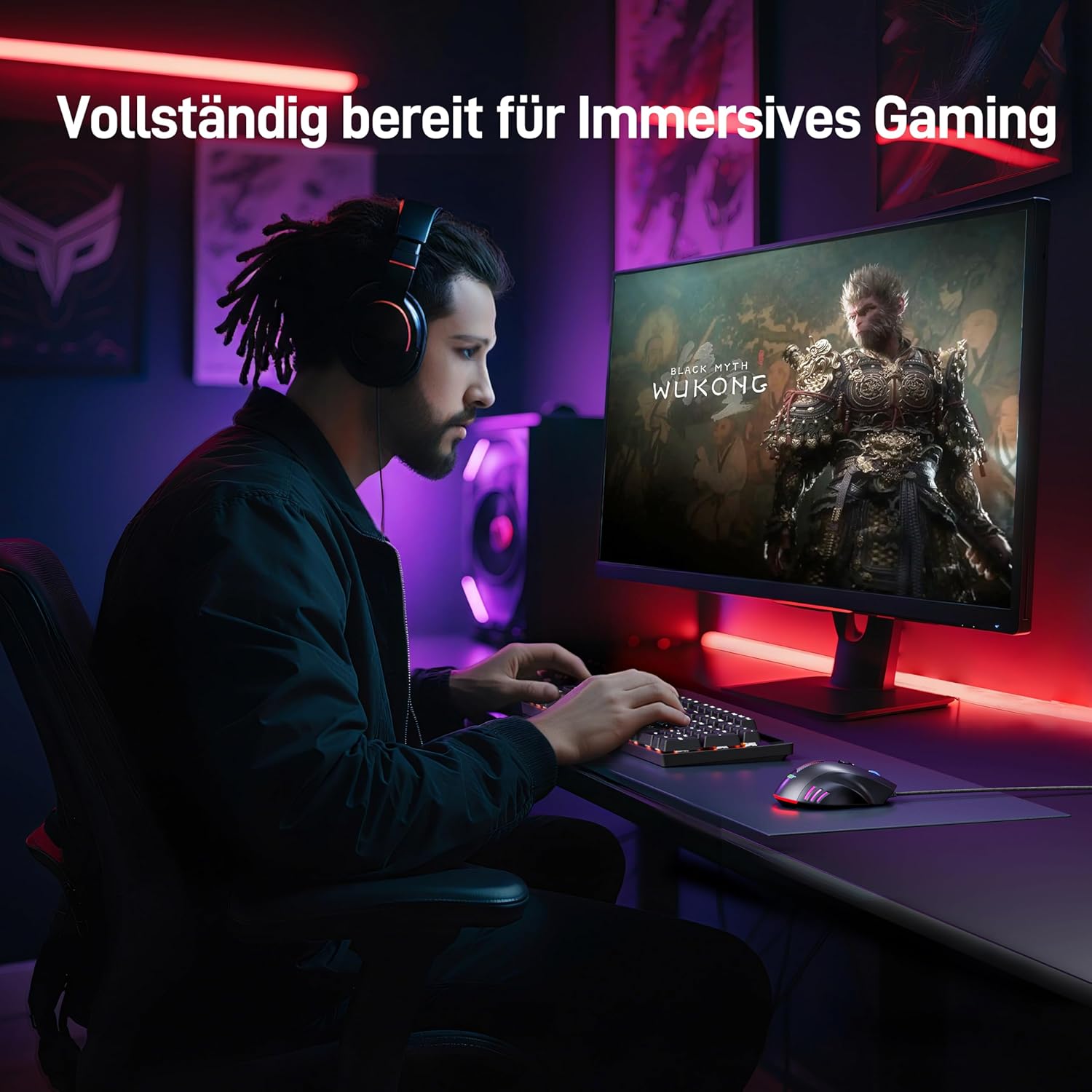 Acer Gaming-Maus mit Kabel 12800 DPI, kabelgebundene Computer-Gaming-Maus mit Treiber, 1000 Hz Abfragerate und 8 programmierbaren Tasten, Schnellfeuertaste und RGB-Lichtern, PC-Gaming-Maus, ideal für PC/Laptop – Bild 9