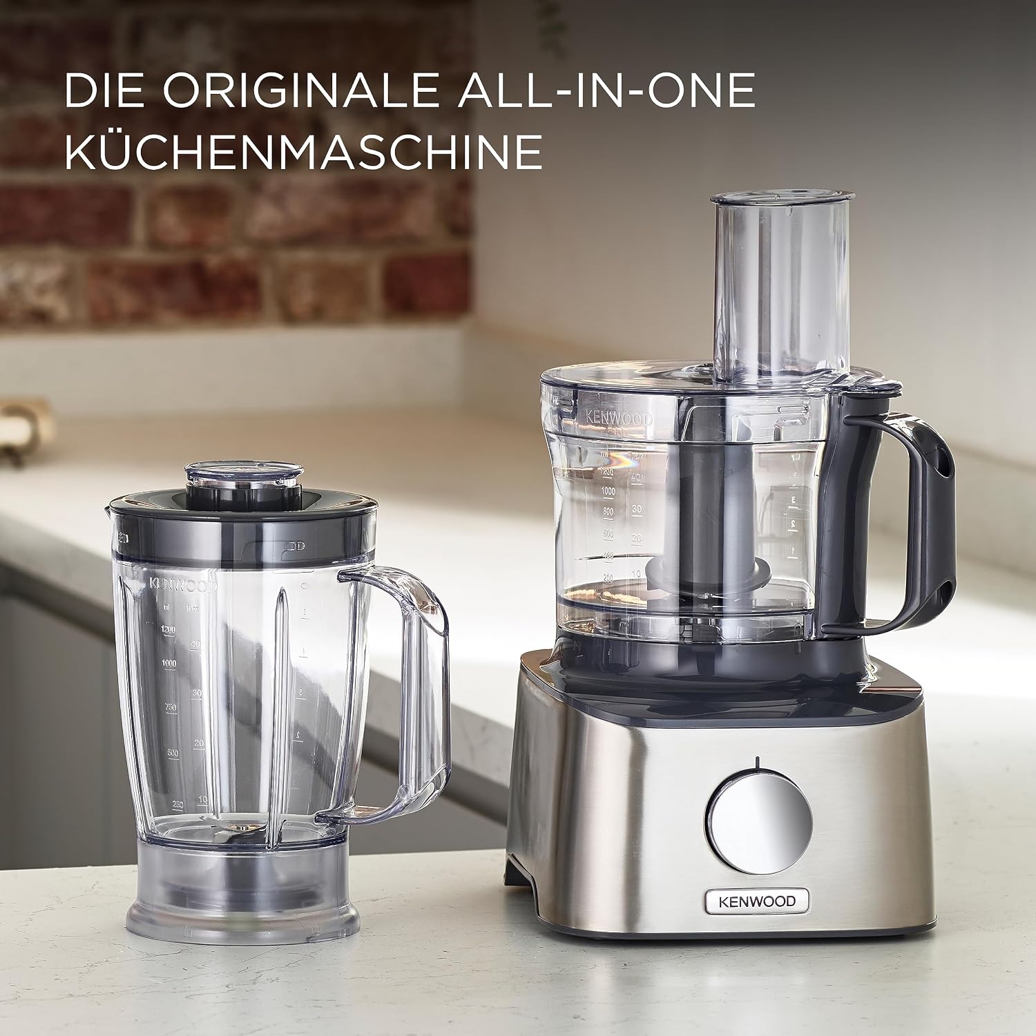 Kenwood FDM301SS Multipro Kompakt-Küchenmaschine, leistungsstarkes Küchengerät mit 2,1-l-Behälter, Acrylmixer, Doppel-Schneebesen, Metallgehäuse – Bild 10