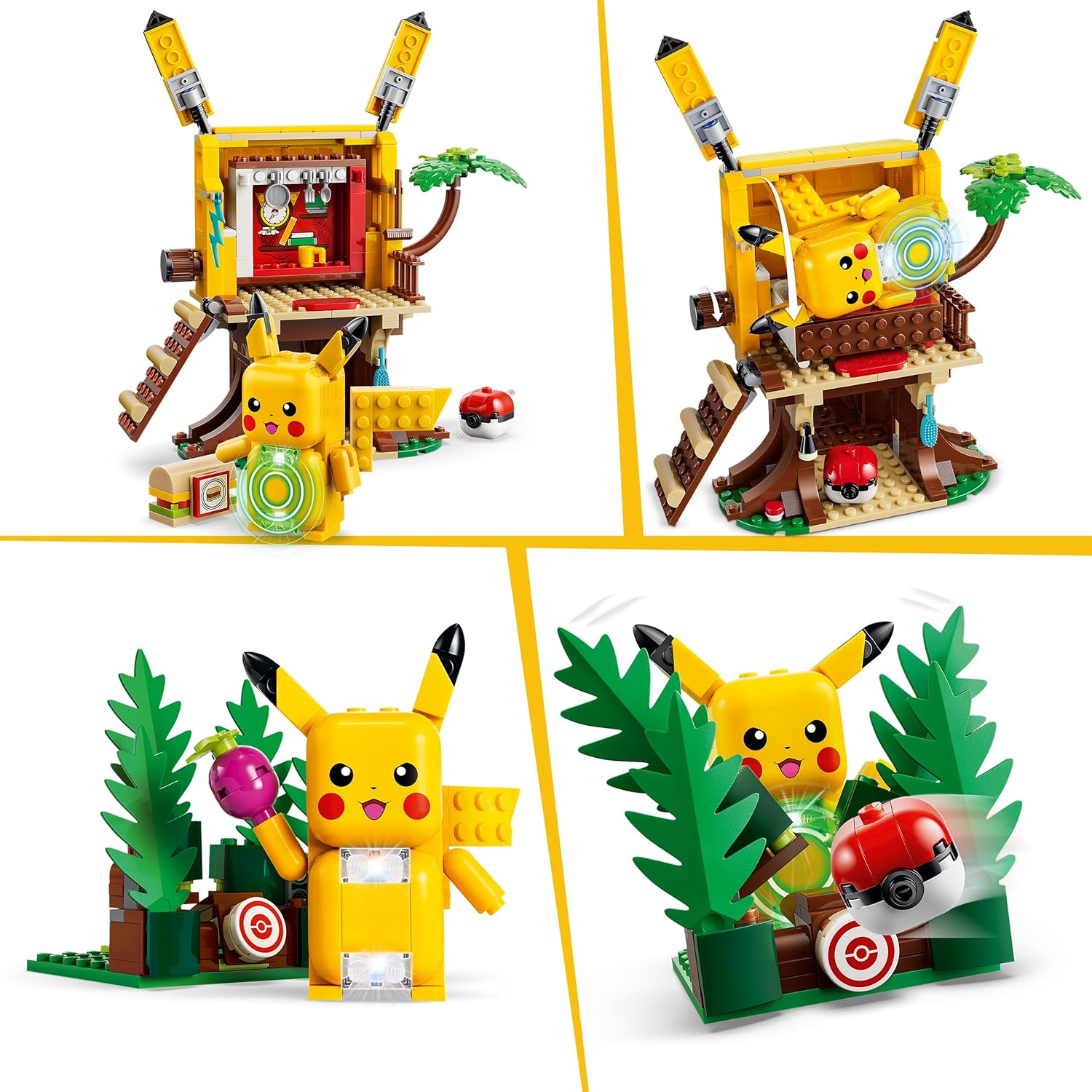 LEGO Pokémon Smart Play: Trainingshaus mit Pikachu – Interaktives All-in-1-Spielset mit Smart Brick, 4 Tags, Figur und Ladegerät – Geschenkidee für Kinder ab 6 Jahren – 72164 – Bild 4