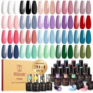 ROSALIND UV Nagellack Set, 24 Stüc...