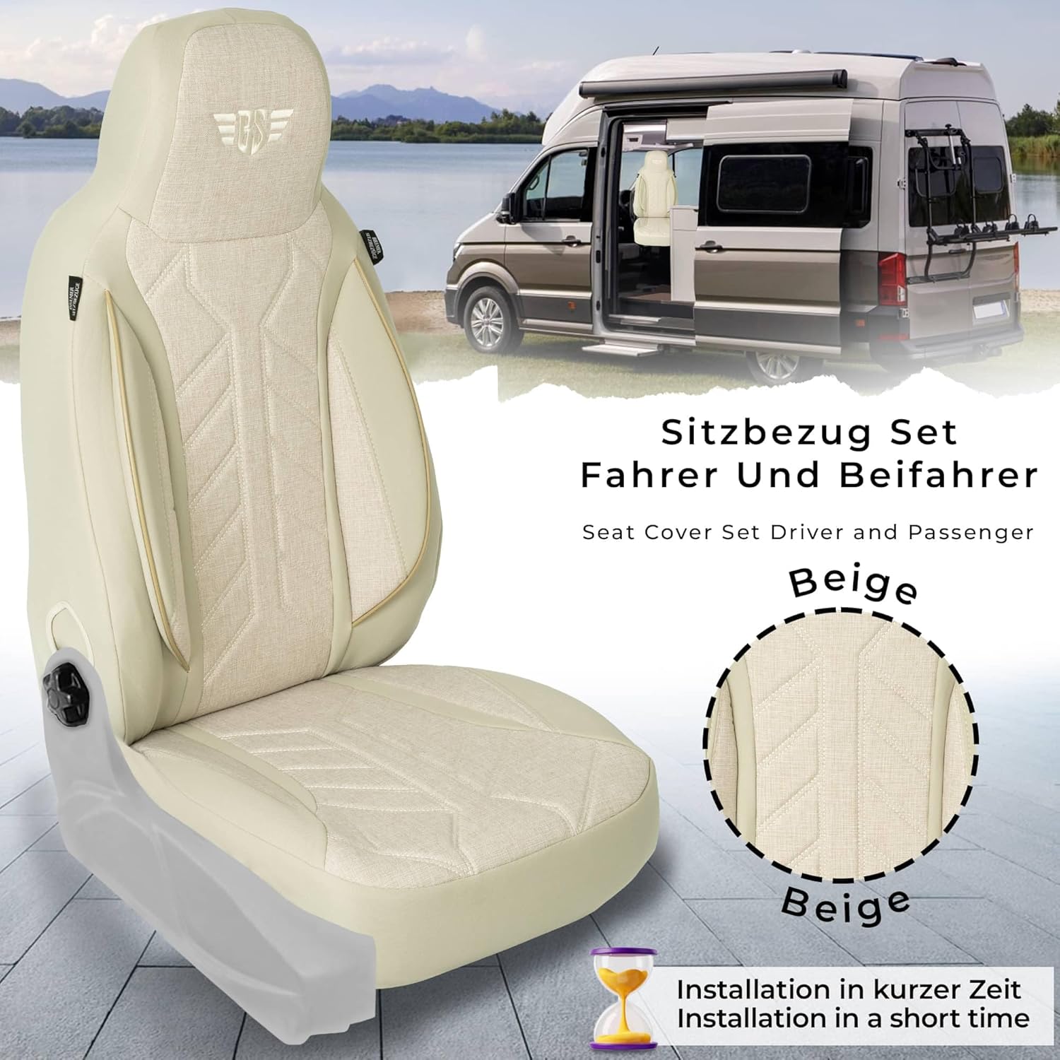 BREMER SITZBEZÜGE Wohnmobil-Sitzbezüge für Fiat Ducato Jumper Boxer PLKT205 – Bild 6